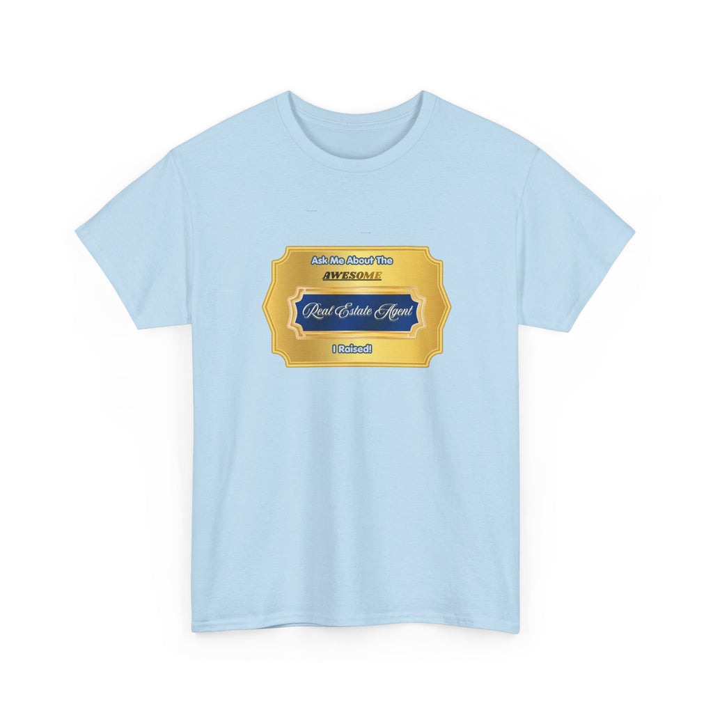 Proud Real Estate Agent Parent T-Shirt - Awesome Realtor Gift for Mom or Dad - Professional Success Celebration Tee