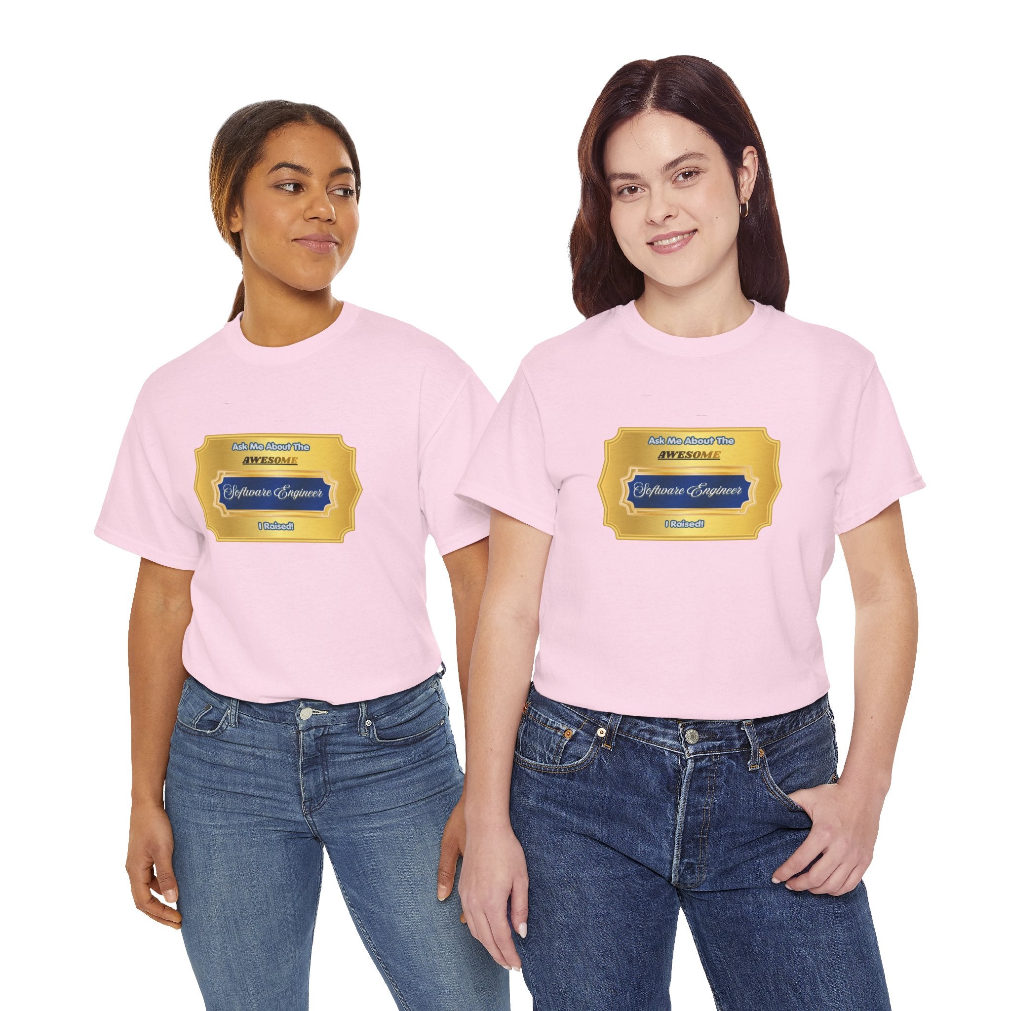 Proud Parent Gift: "Ask Me About The Awesome Software Engineer I Raised" T-Shirt - Premium Graduation & Father's Day Tee