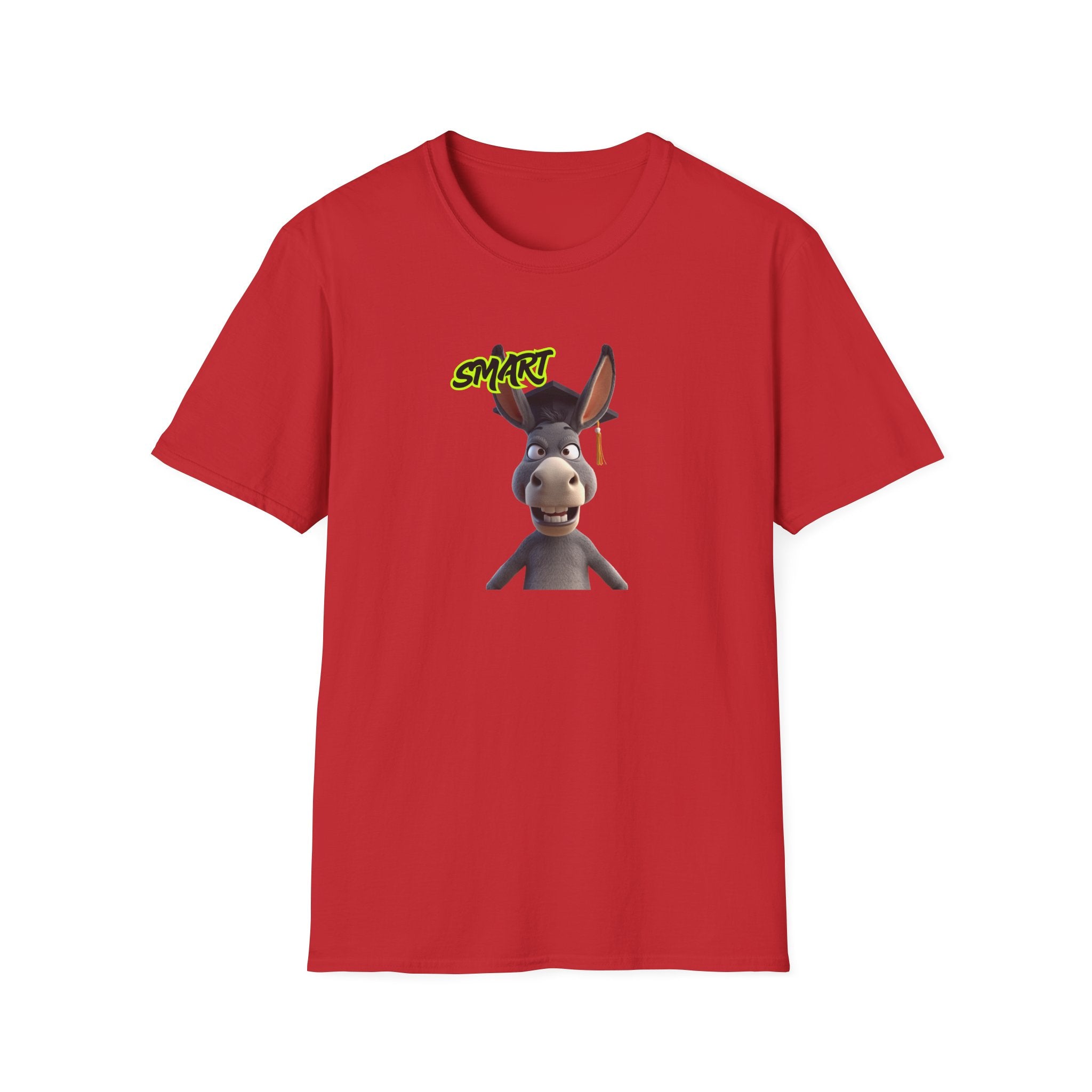 Donkey 'Smart' Graphic Tee — Cute Cartoon Donkey T-Shirt