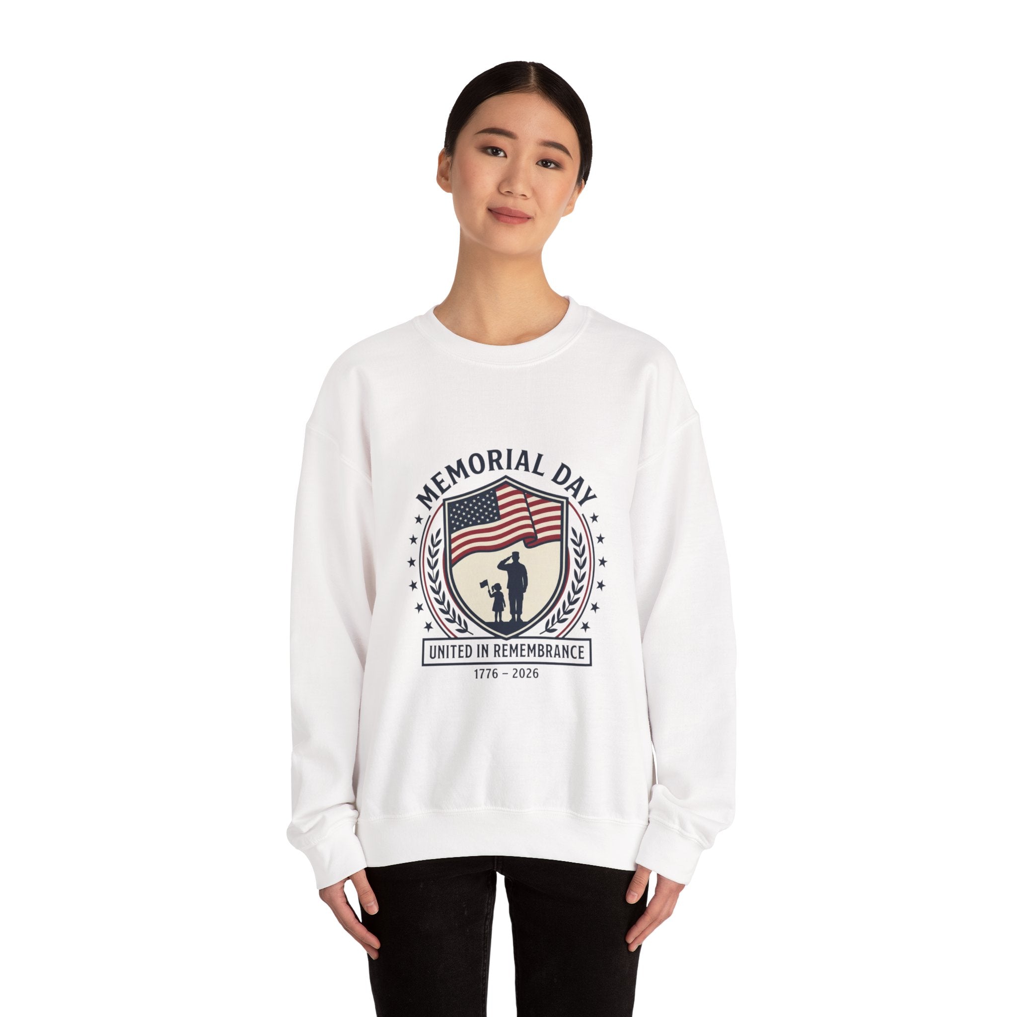 Memorial Day 1776–2026 Sweatshirt | USA 250 vintage distressed, red white blue