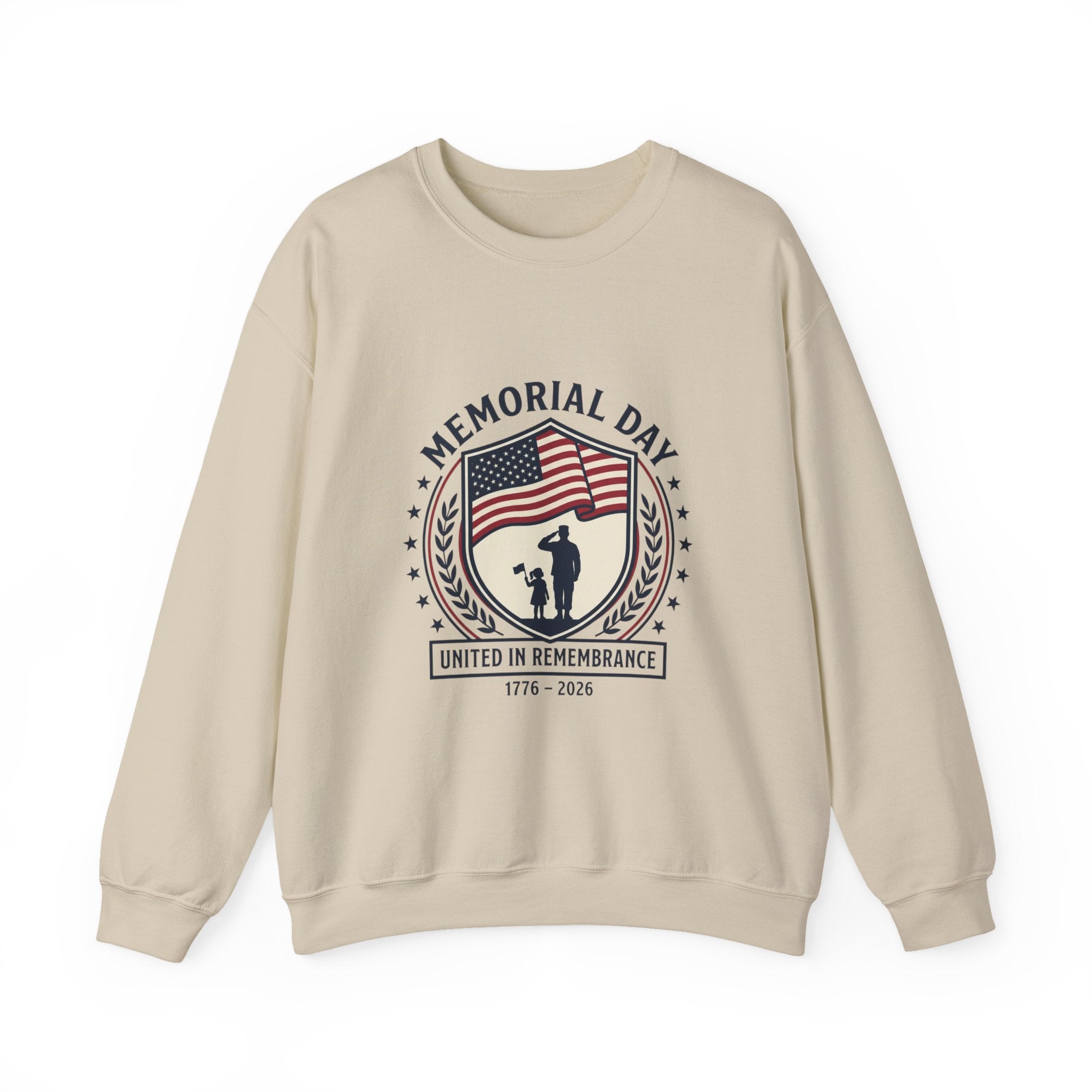 Memorial Day 1776–2026 Sweatshirt | USA 250 vintage distressed, red white blue