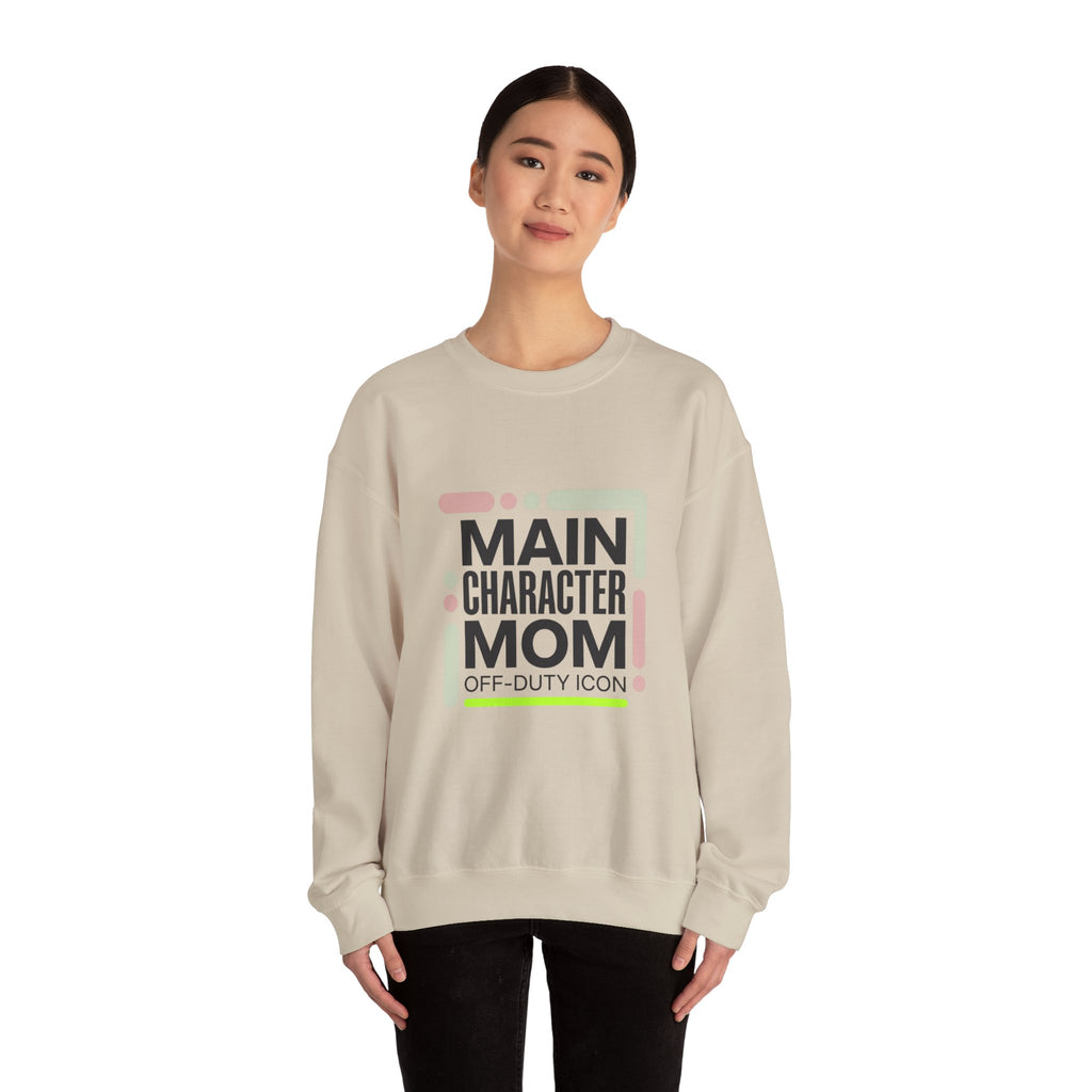 Main Character Mom Crewneck Sweatshirt | minimalist mom shirt, streetwear mom