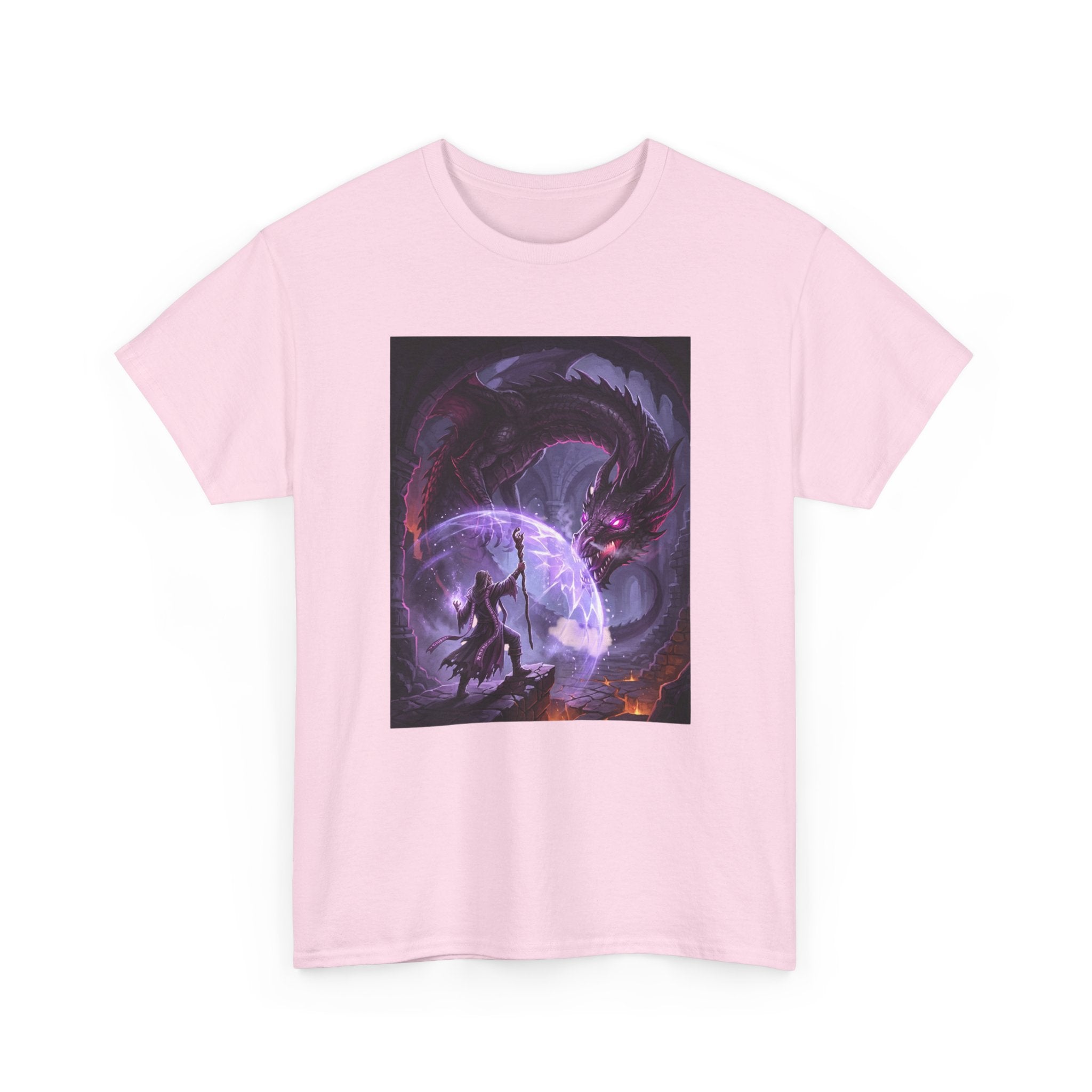 Dragon Moon T‑Shirt — Fantasy Night Warrior Graphic Tee
