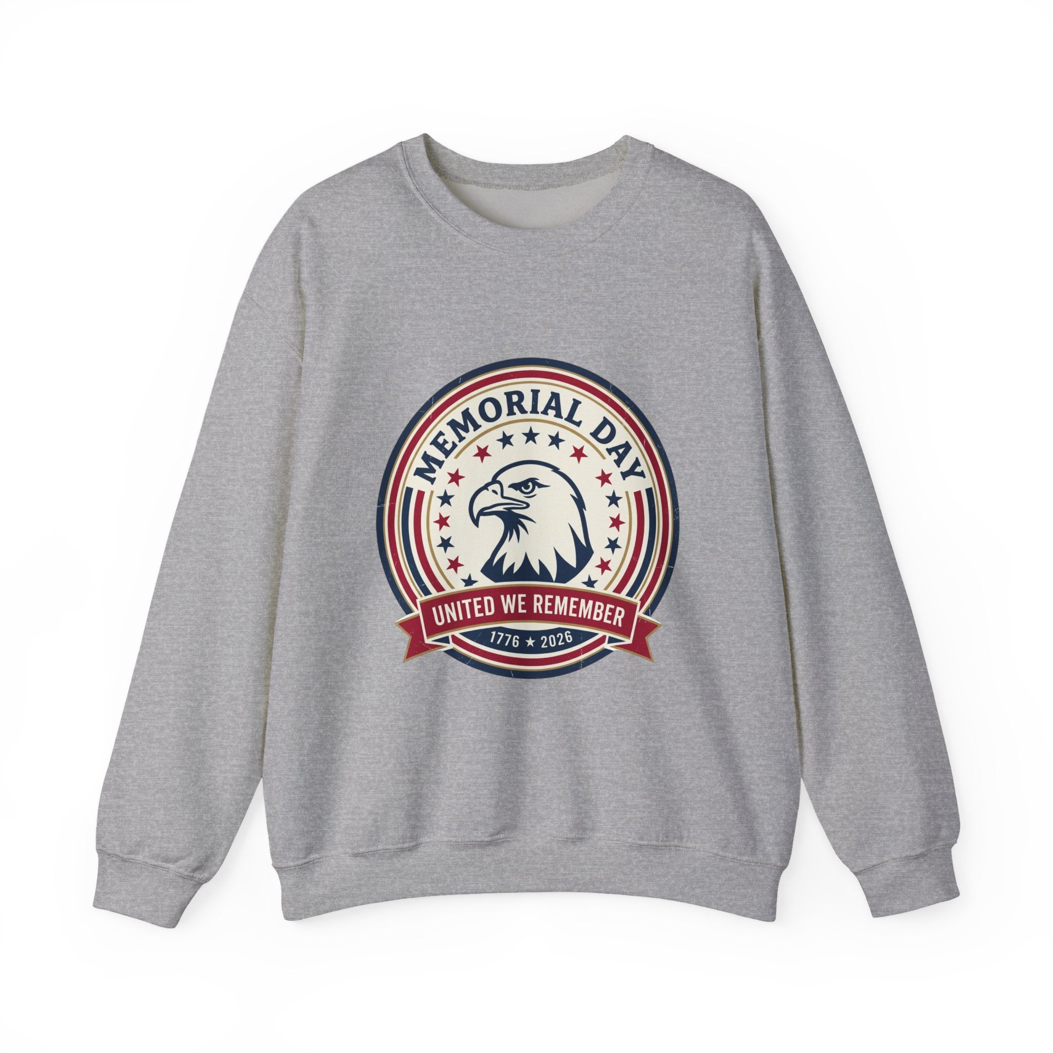 Memorial Day USA 250 Crewneck Sweatshirt | 1776–2026 Vintage Distressed Americana