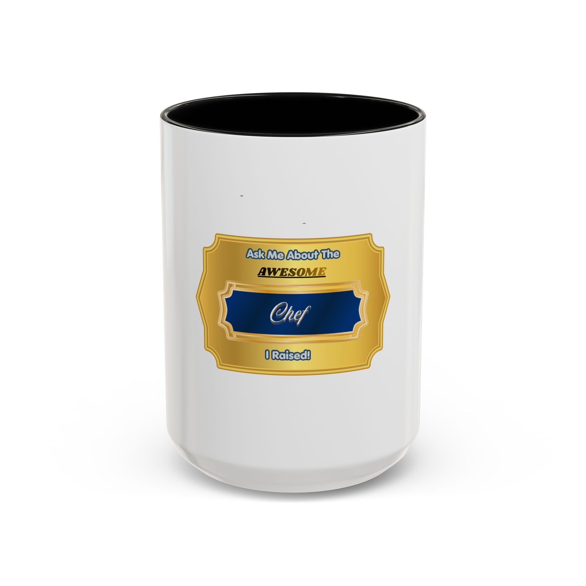 Proud Parent Chef Mug - Ask Me About The Awesome Chef I Raised - Unique Gift for Mom or Dad of a Professional Cook, 11oz Ceramic Cup