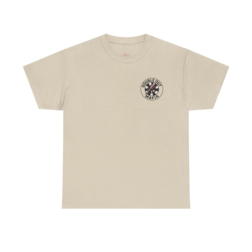 Double Out Mafia Darts Tee — Retro Dartboard Logo T-Shirt