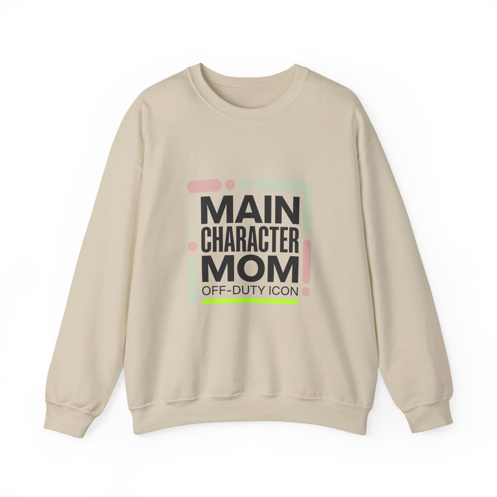 Main Character Mom Crewneck Sweatshirt | minimalist mom shirt, streetwear mom
