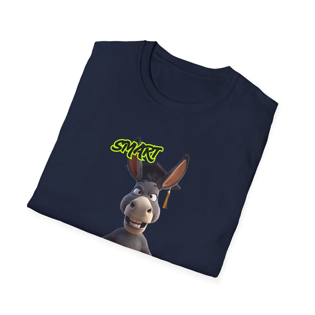 Donkey 'Smart' Graphic Tee — Cute Cartoon Donkey T-Shirt