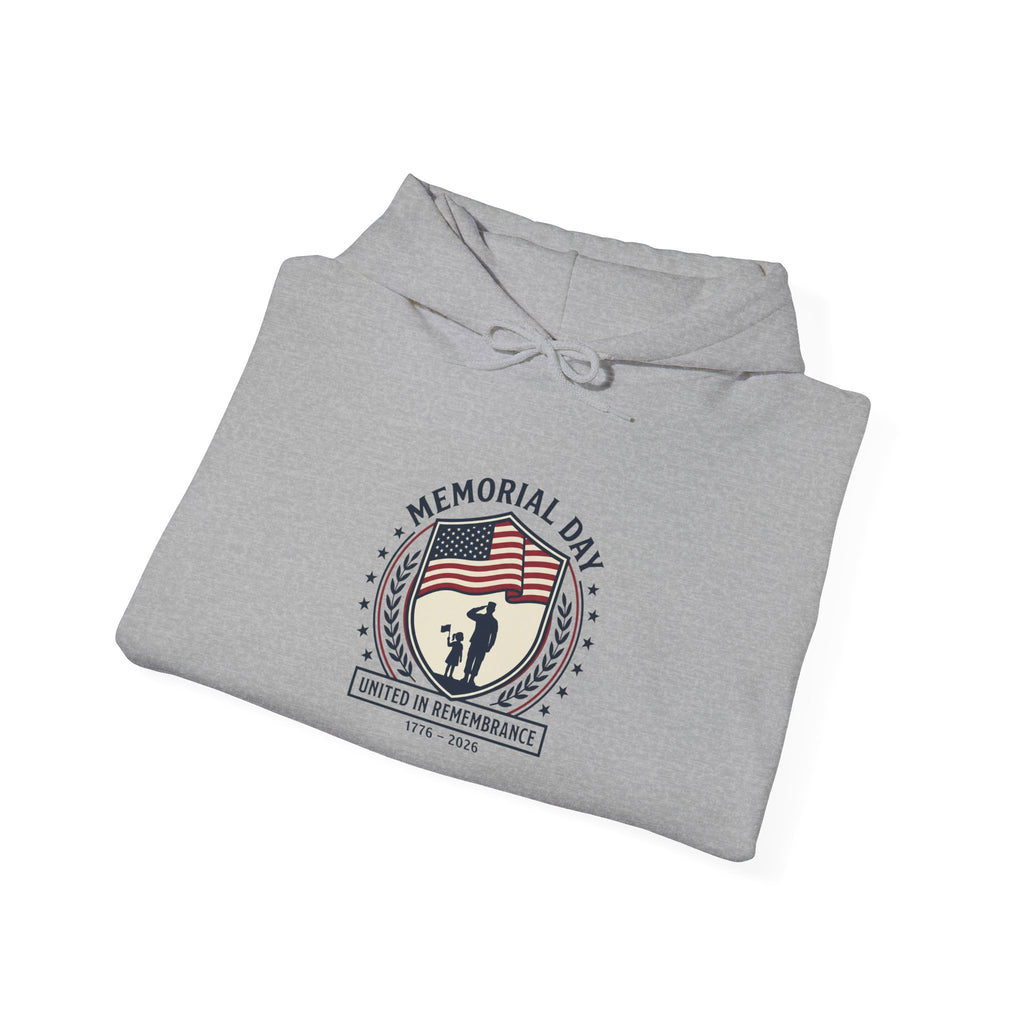 Memorial Day 1776–2026 Hoodie | USA 250 Vintage Distressed Americana