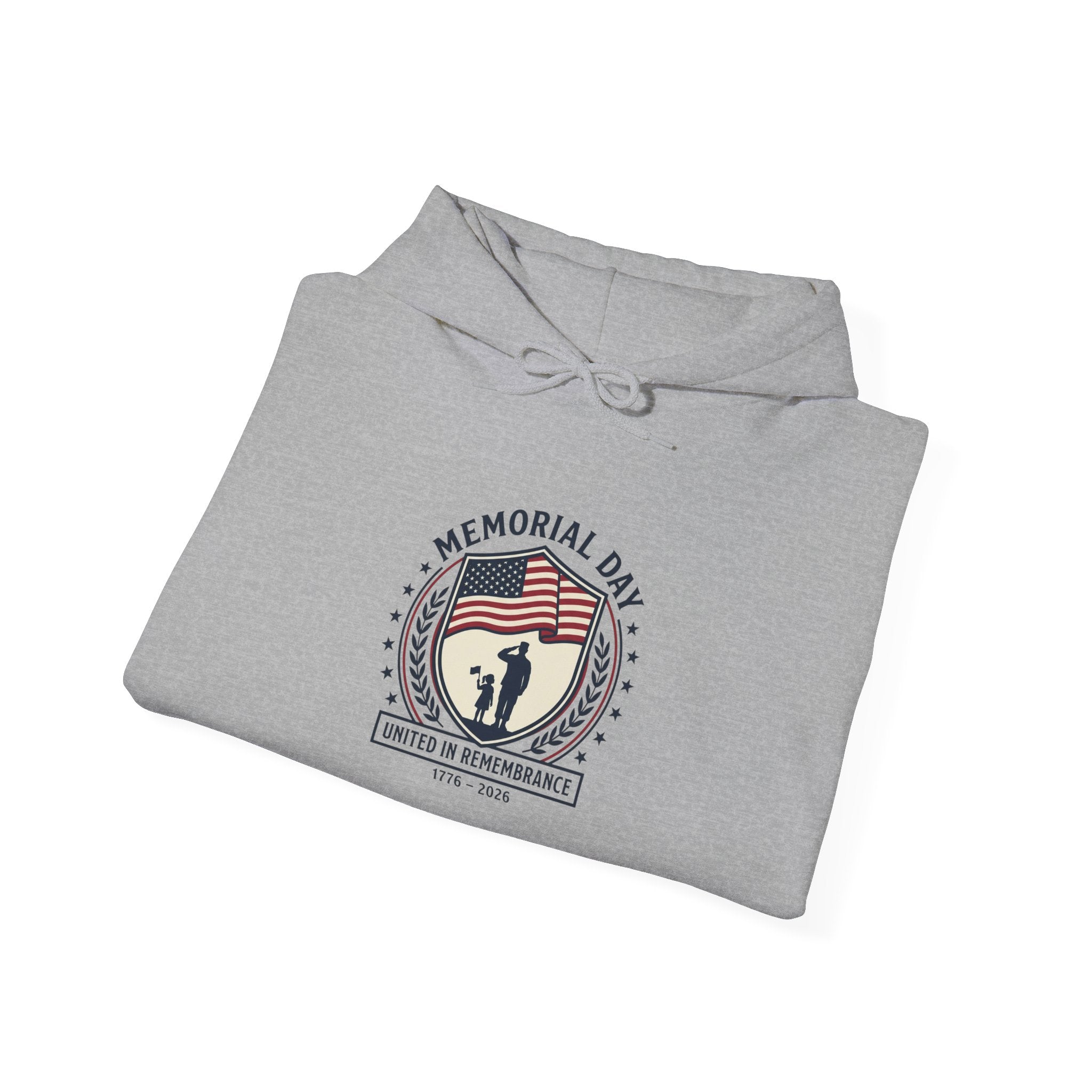 Memorial Day 1776–2026 Hoodie | USA 250 Vintage Distressed Americana
