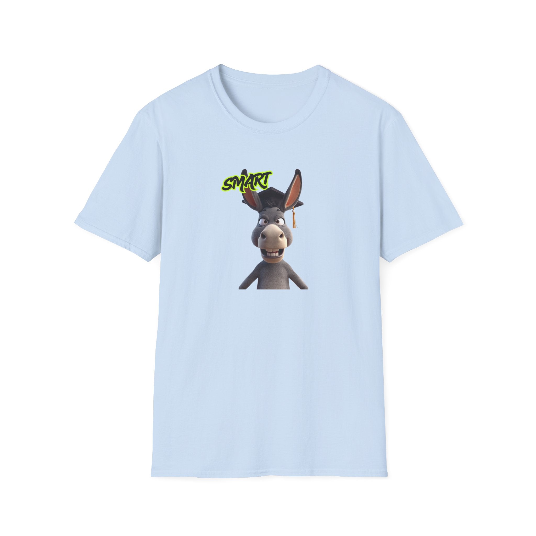 Donkey 'Smart' Graphic Tee — Cute Cartoon Donkey T-Shirt