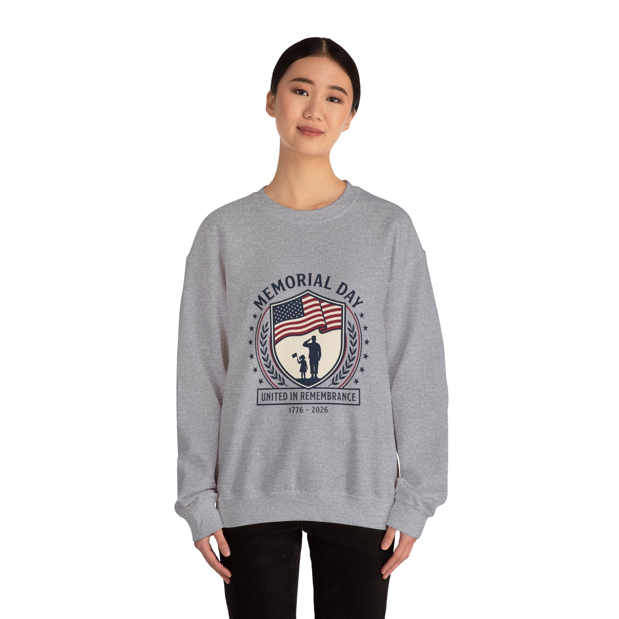 Memorial Day 1776–2026 Sweatshirt | USA 250 vintage distressed, red white blue