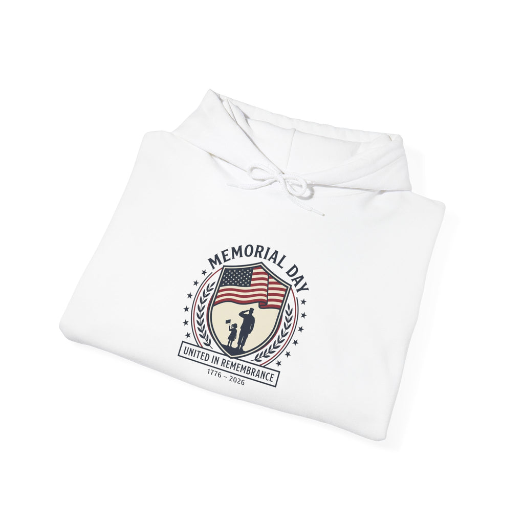 Memorial Day 1776–2026 Hoodie | USA 250 Vintage Distressed Americana