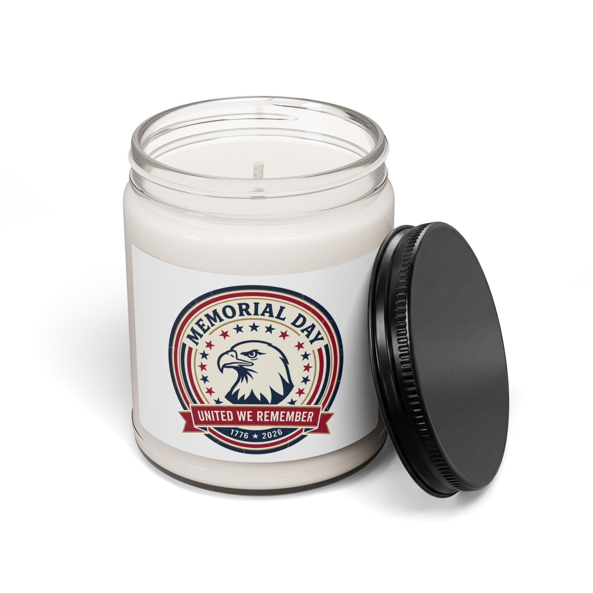 Memorial Day 1776–2026 Soy Candle | USA 250, vintage distressed patriotic