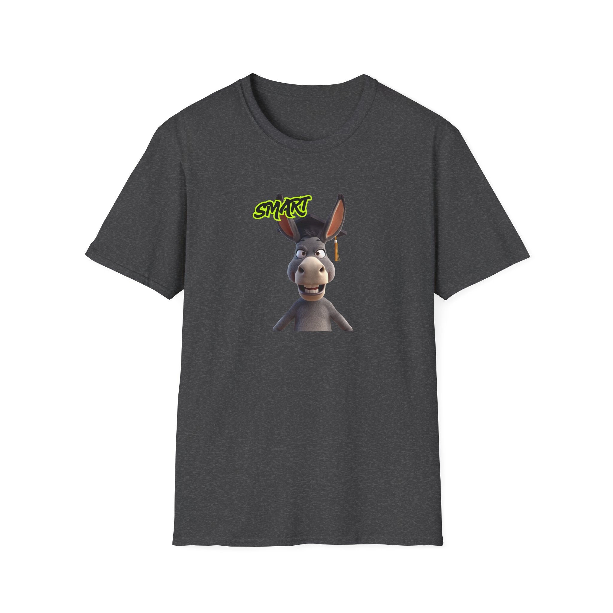 Donkey 'Smart' Graphic Tee — Cute Cartoon Donkey T-Shirt