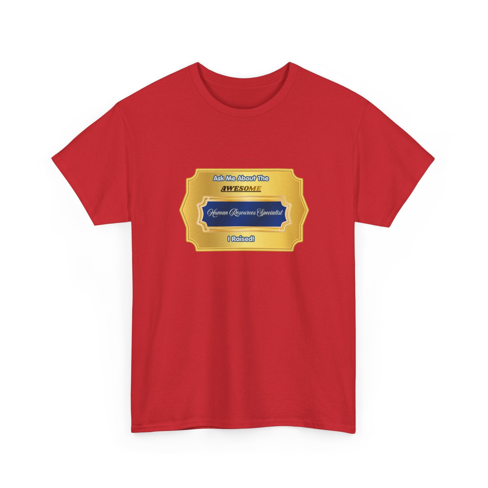 Proud Parent of an Awesome Human Resources Specialist T-Shirt - Perfect HR Career Gift for Mom and Dad
