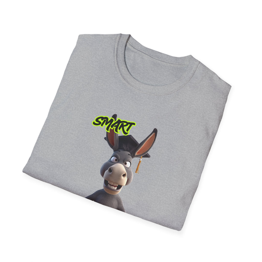 Donkey 'Smart' Graphic Tee — Cute Cartoon Donkey T-Shirt