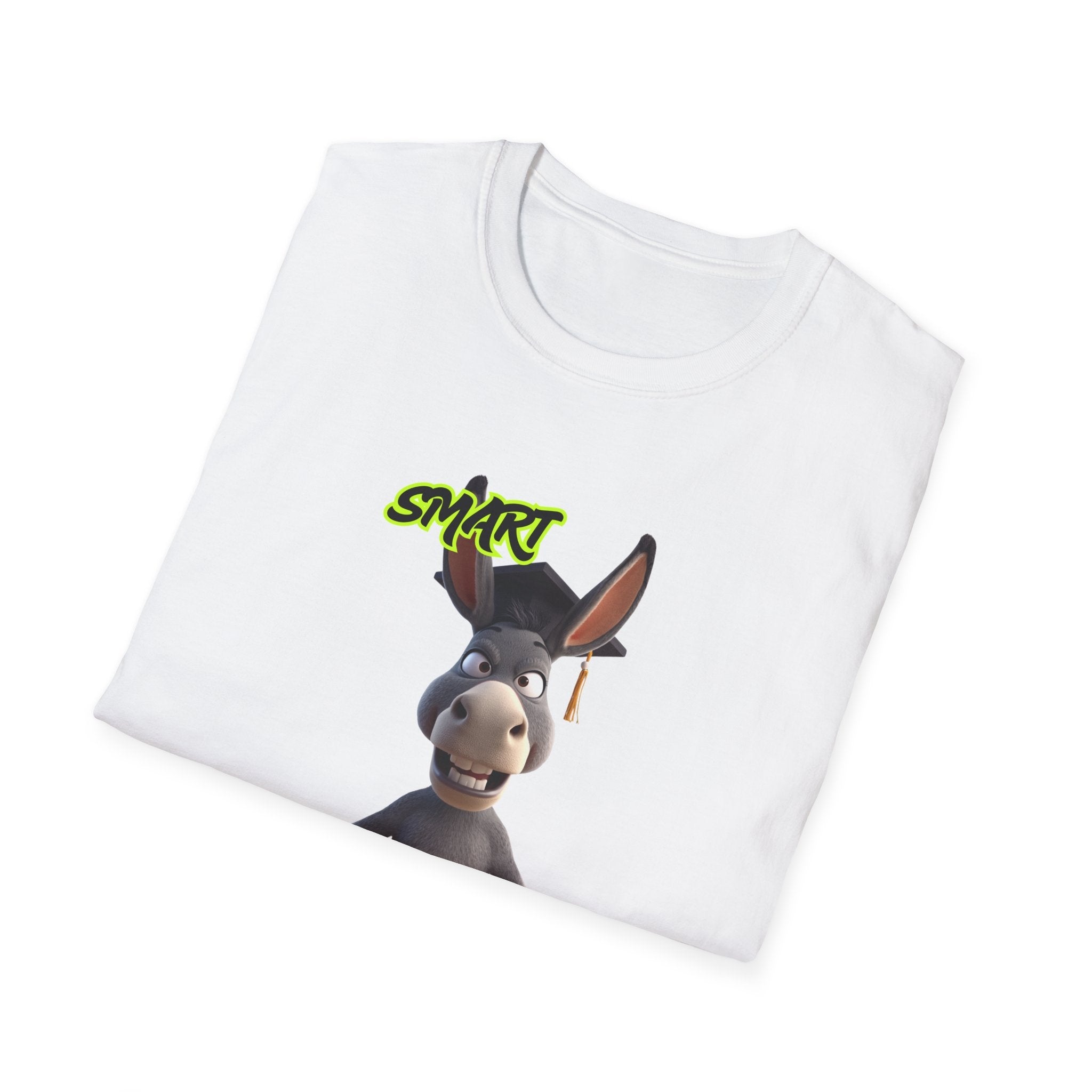 Donkey 'Smart' Graphic Tee — Cute Cartoon Donkey T-Shirt