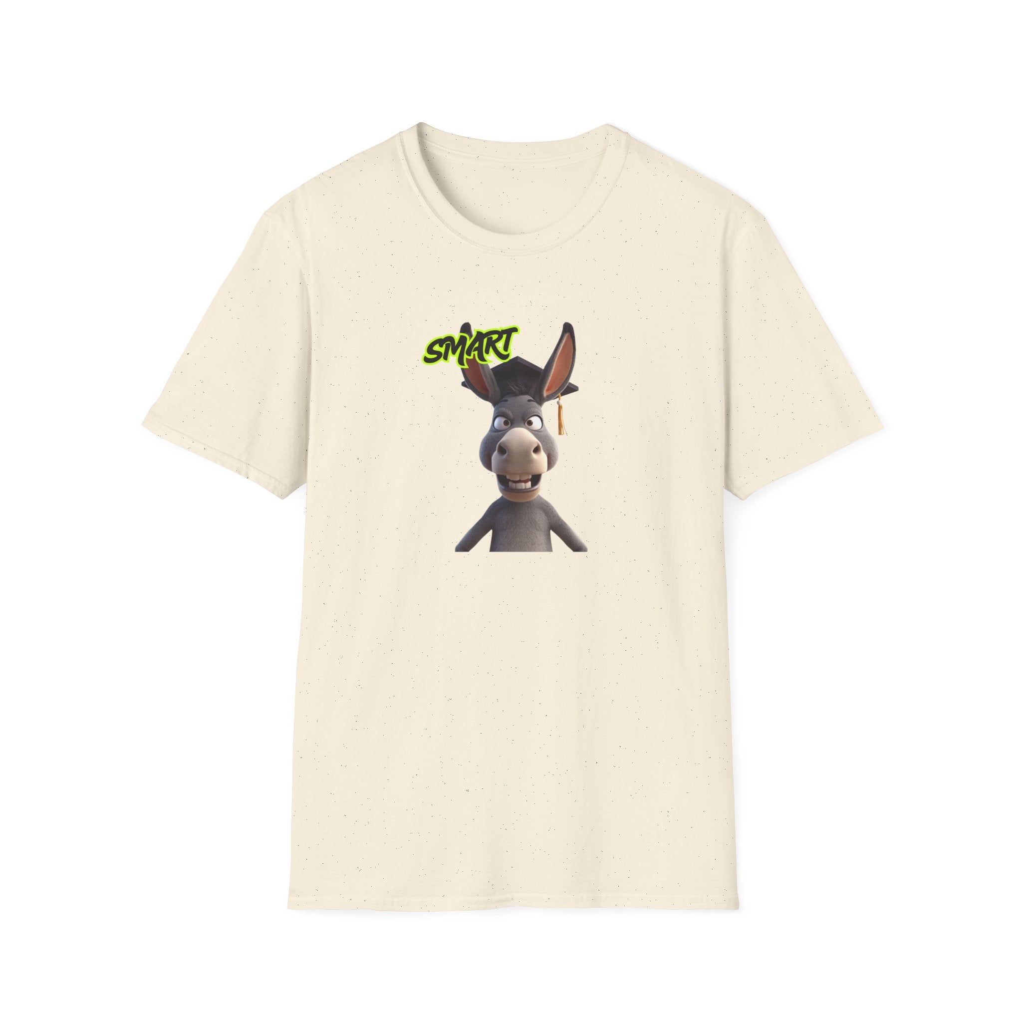 Donkey 'Smart' Graphic Tee — Cute Cartoon Donkey T-Shirt