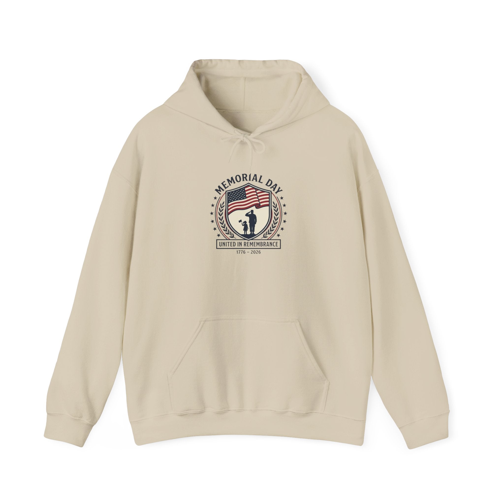 Memorial Day 1776–2026 Hoodie | USA 250 Vintage Distressed Americana