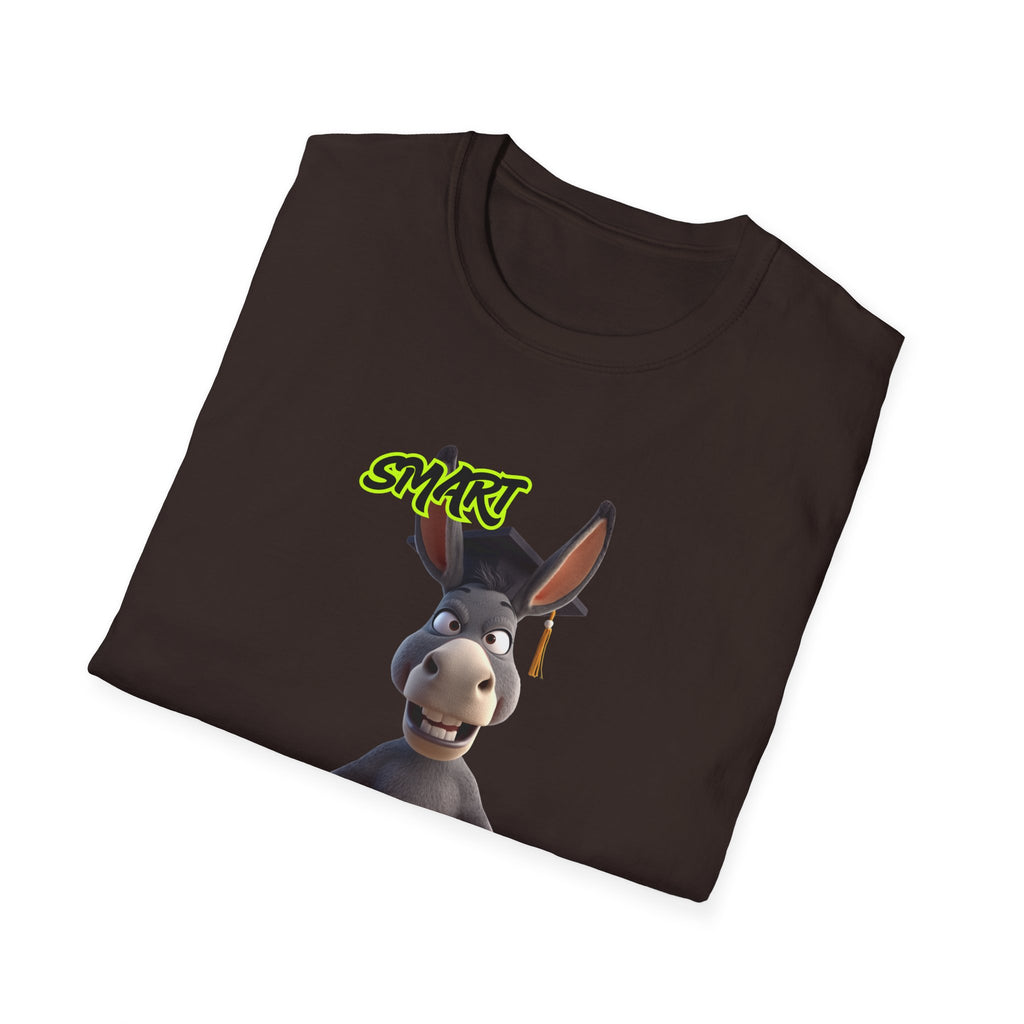 Donkey 'Smart' Graphic Tee — Cute Cartoon Donkey T-Shirt