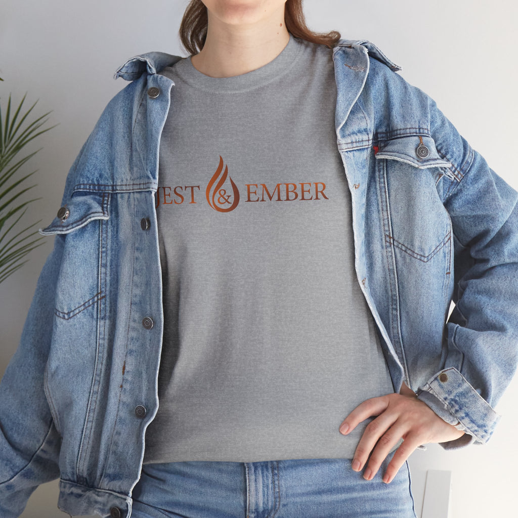 Jest & Ember flame logo shirt