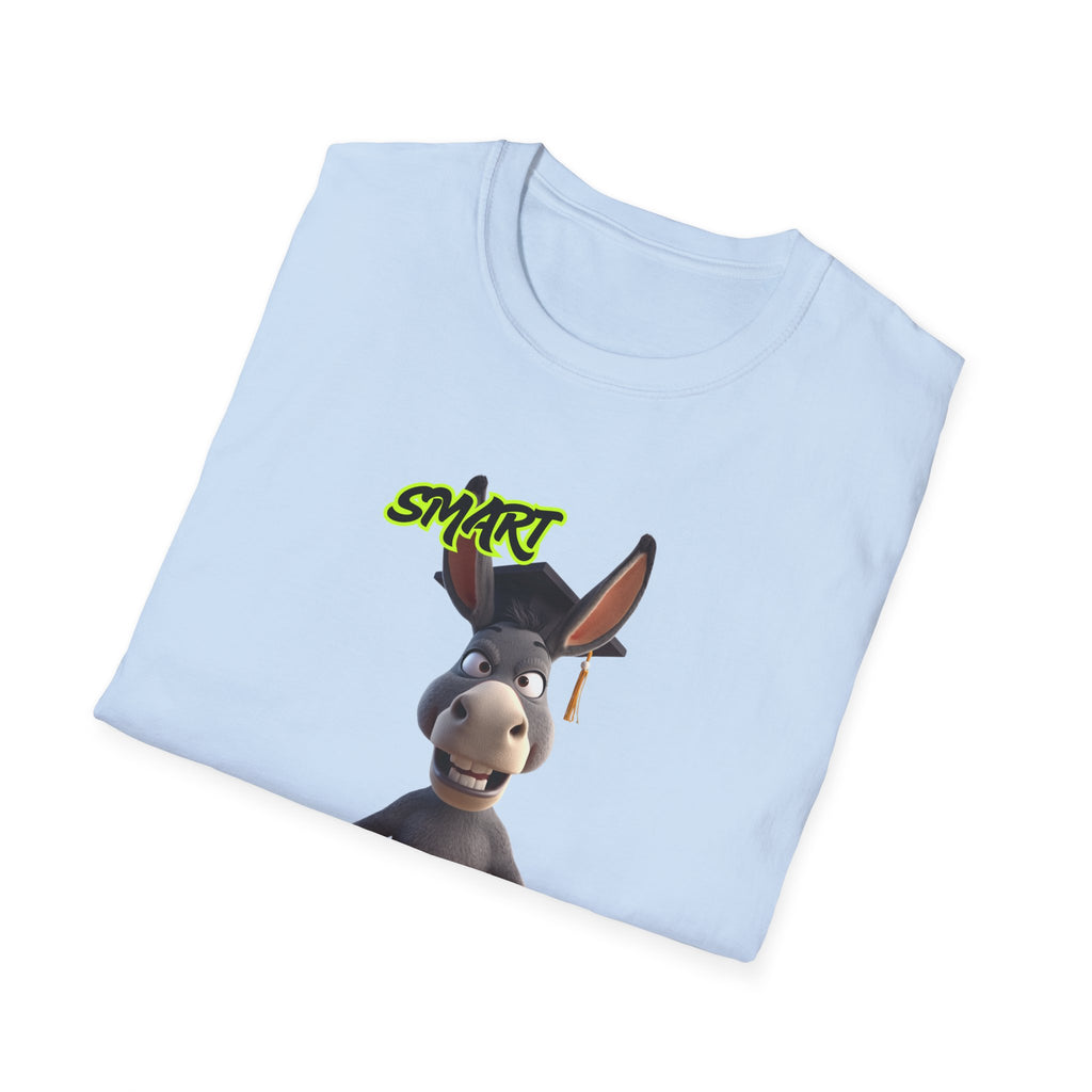 Donkey 'Smart' Graphic Tee — Cute Cartoon Donkey T-Shirt