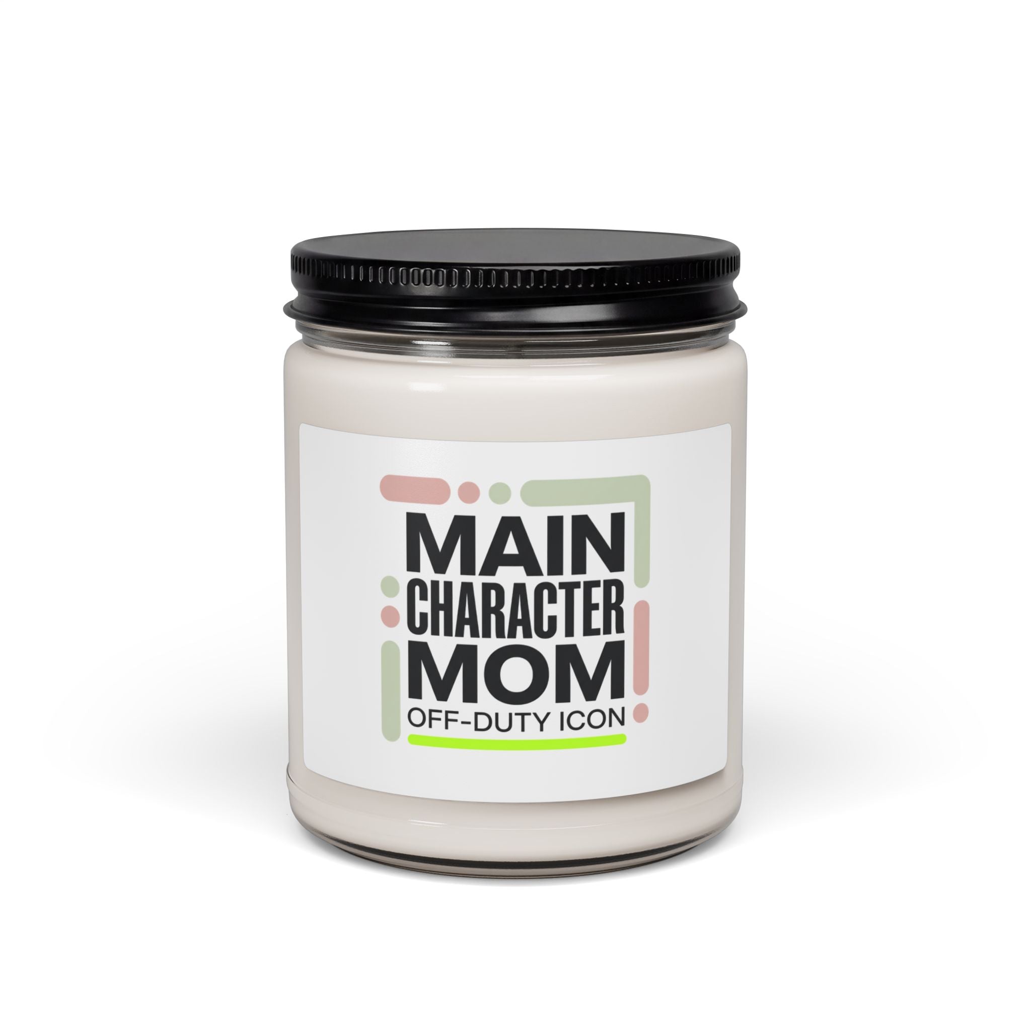 Main Character Mom Candle, Scented Soy 9oz | Cool Mom, Minimal Typography