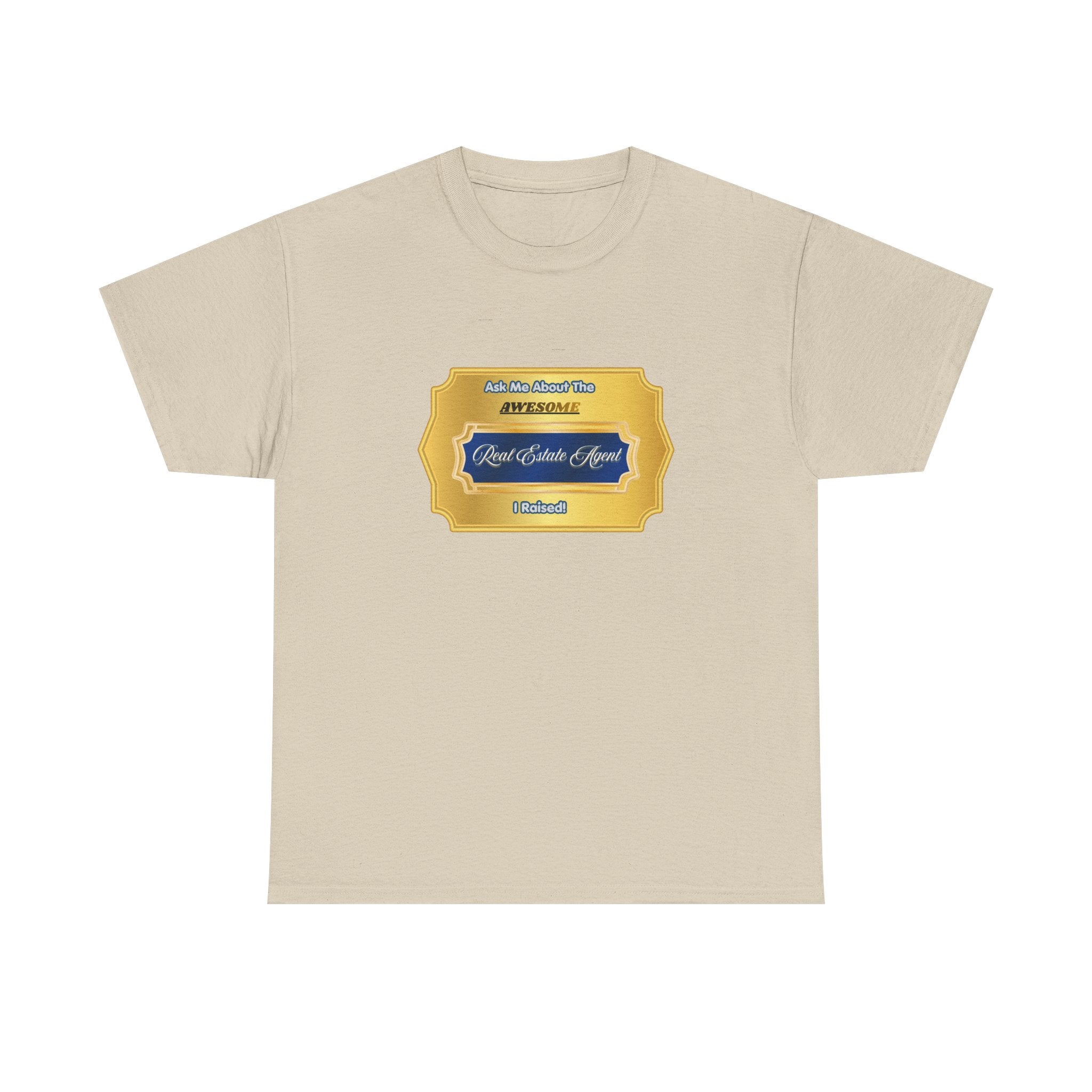 Proud Real Estate Agent Parent T-Shirt - Awesome Realtor Gift for Mom or Dad - Professional Success Celebration Tee