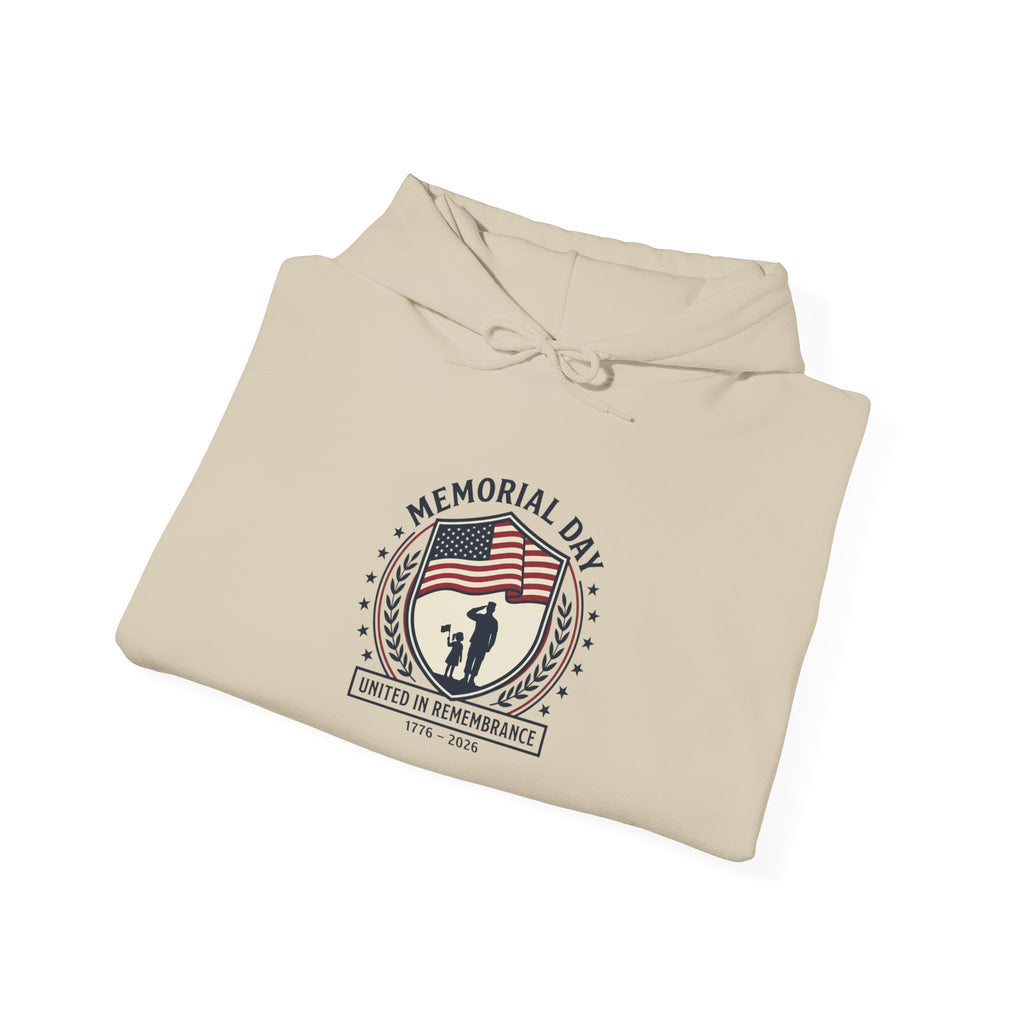 Memorial Day 1776–2026 Hoodie | USA 250 Vintage Distressed Americana
