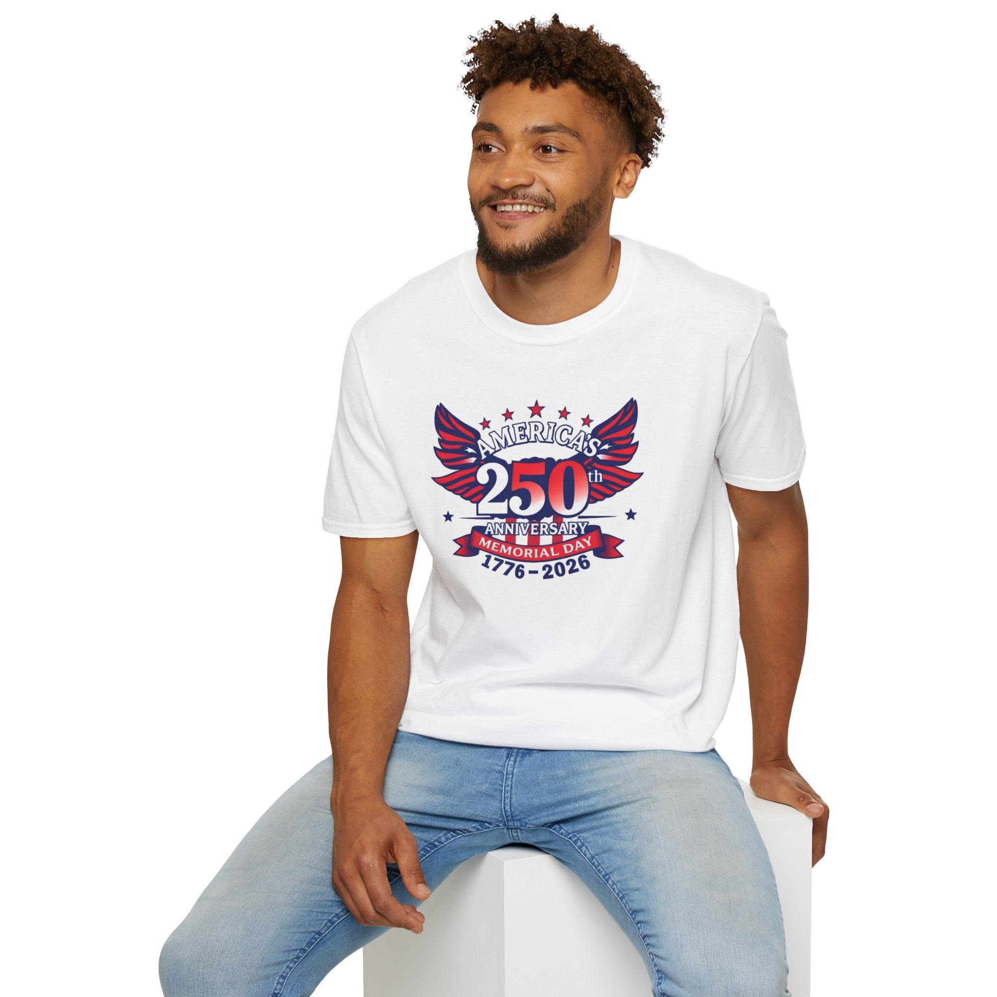 Memorial Day 250th Anniversary T-Shirt – "America's 250 Anniversary 1776–2026" Patriotic Tee