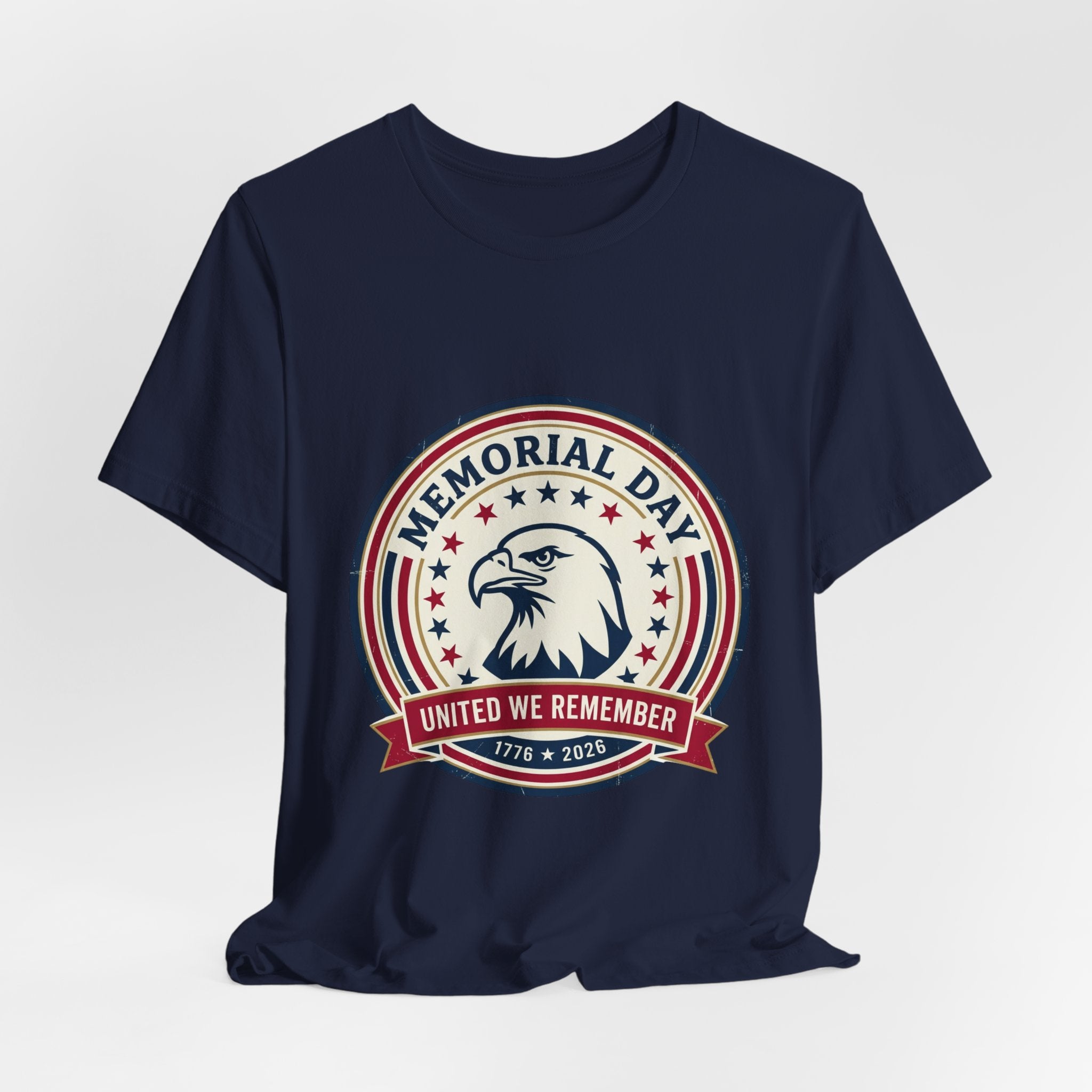 Memorial Day 1776–2026 Eagle Tee | USA 250 Vintage Distressed Patriotic