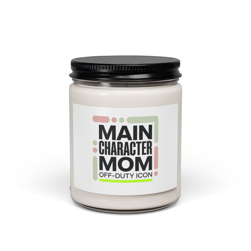 Main Character Mom Candle, Scented Soy 9oz | Cool Mom, Minimal Typography