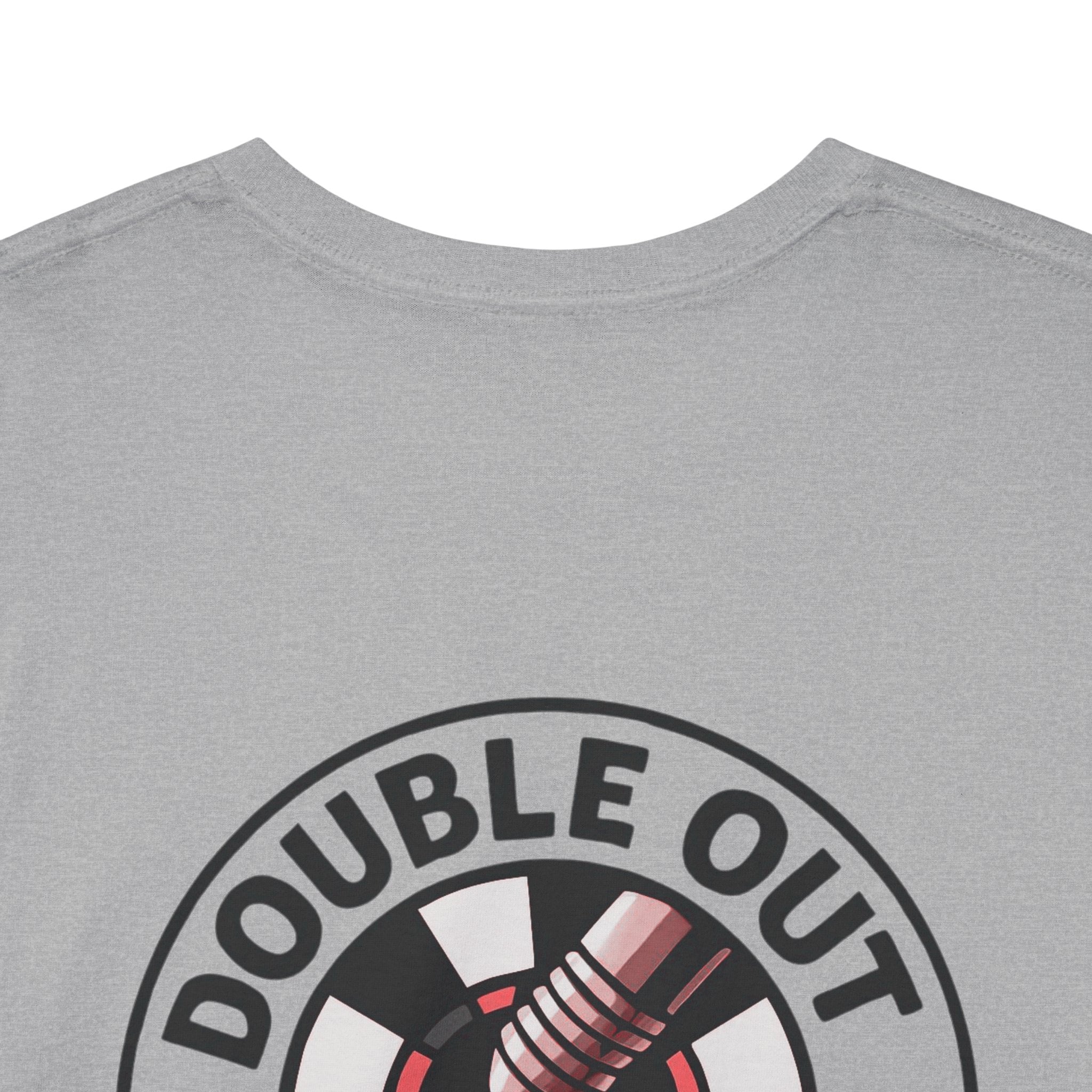 Double Out Mafia Darts Tee — Retro Dartboard Logo T-Shirt