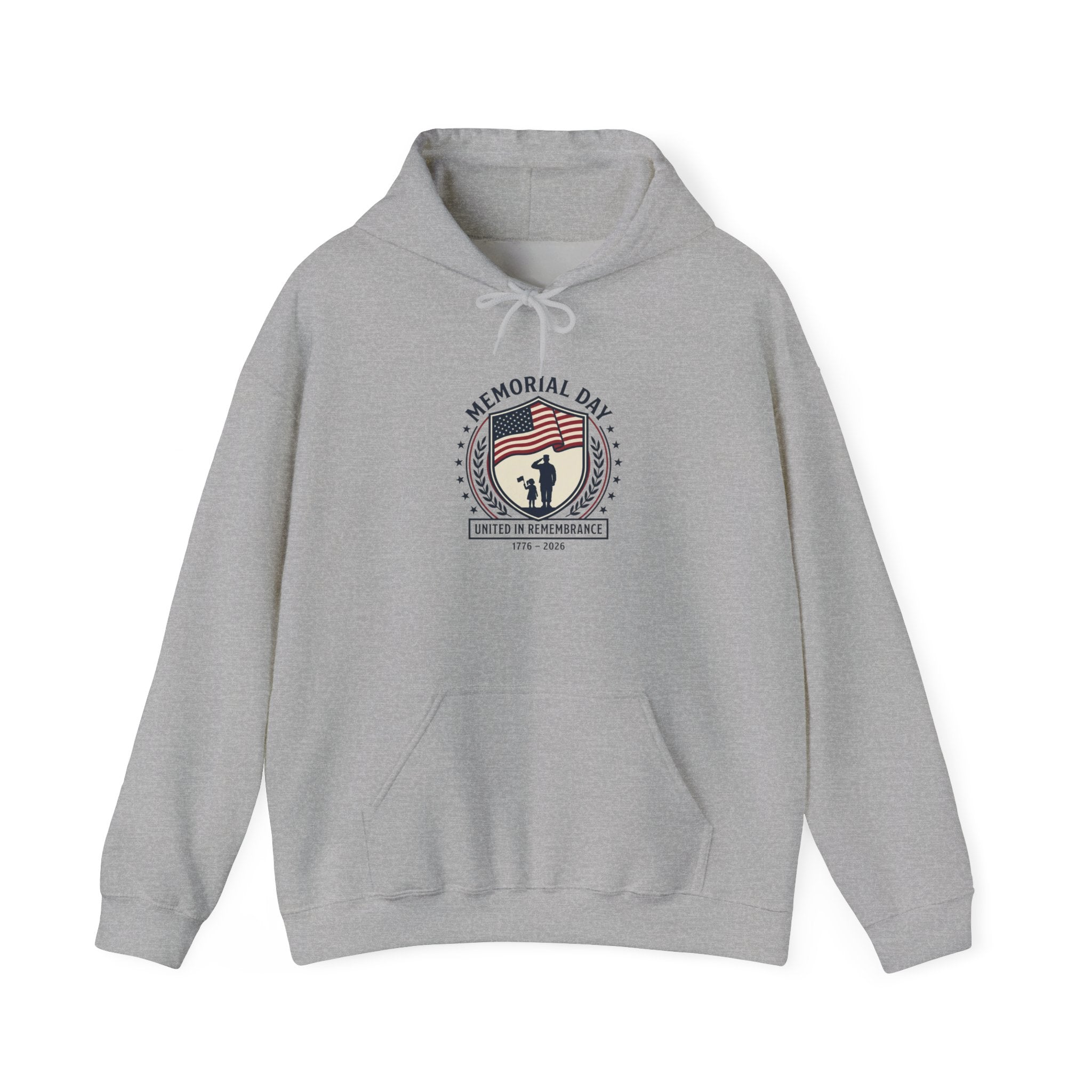 Memorial Day 1776–2026 Hoodie | USA 250 Vintage Distressed Americana