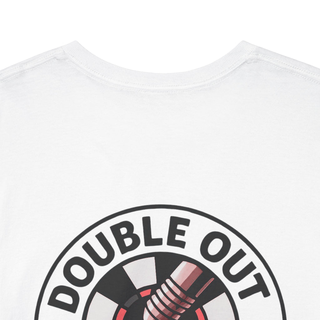 Double Out Mafia Darts Tee — Retro Dartboard Logo T-Shirt