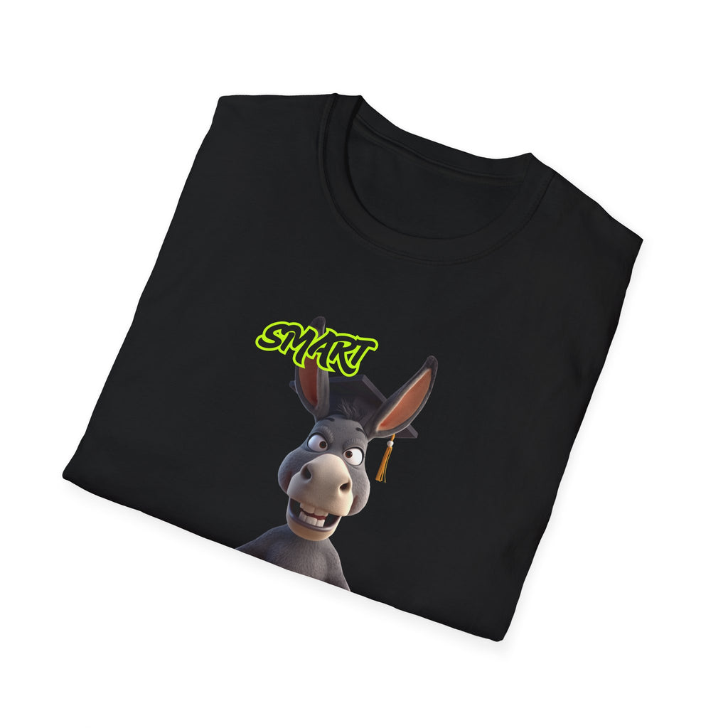 Donkey 'Smart' Graphic Tee — Cute Cartoon Donkey T-Shirt