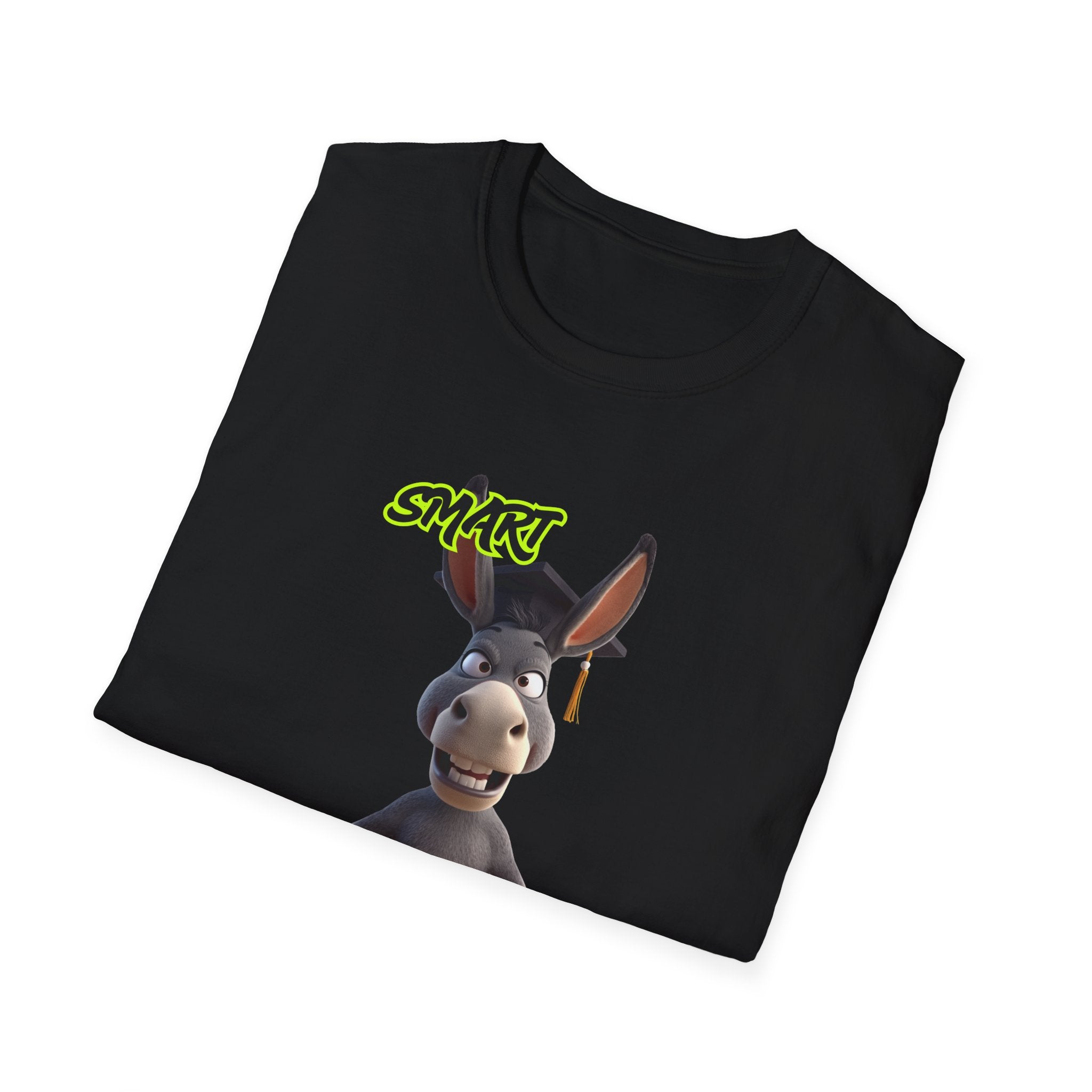 Donkey 'Smart' Graphic Tee — Cute Cartoon Donkey T-Shirt
