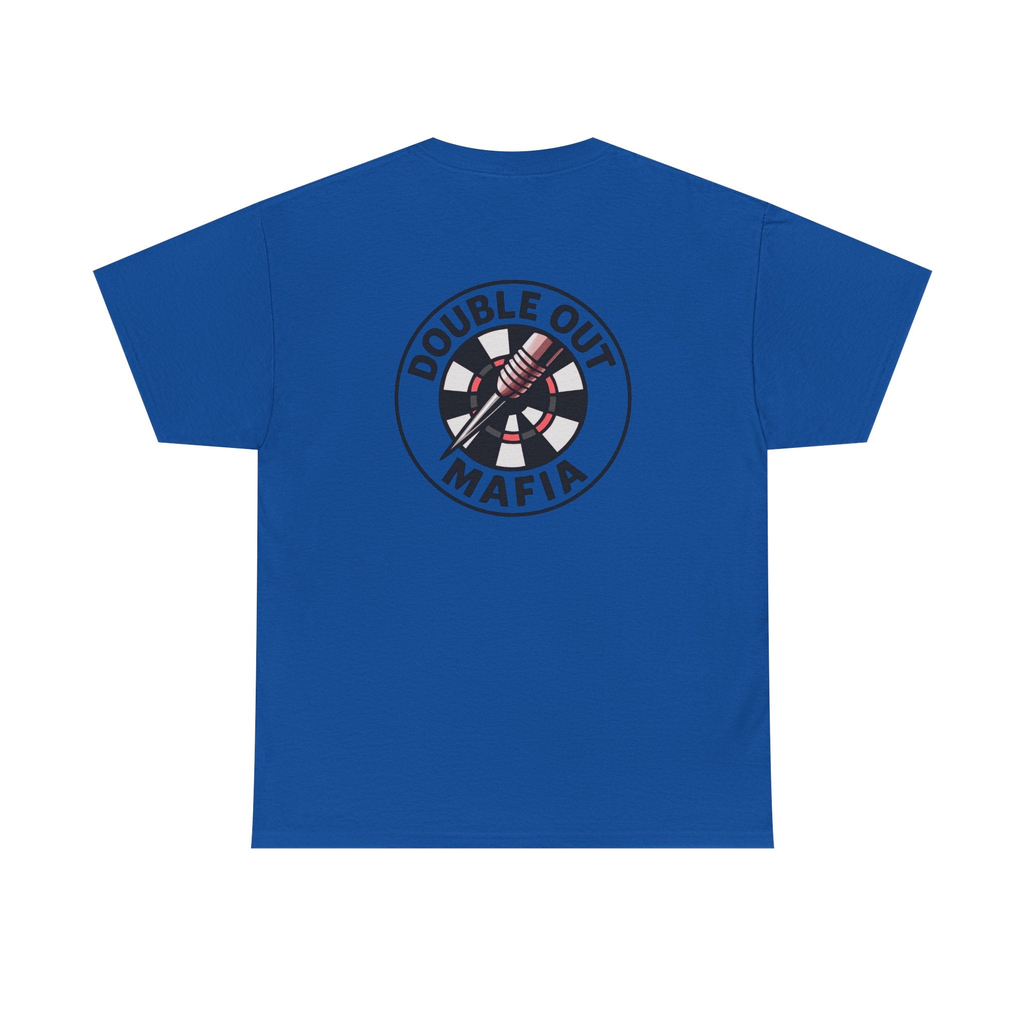 Double Out Mafia Darts Tee — Retro Dartboard Logo T-Shirt