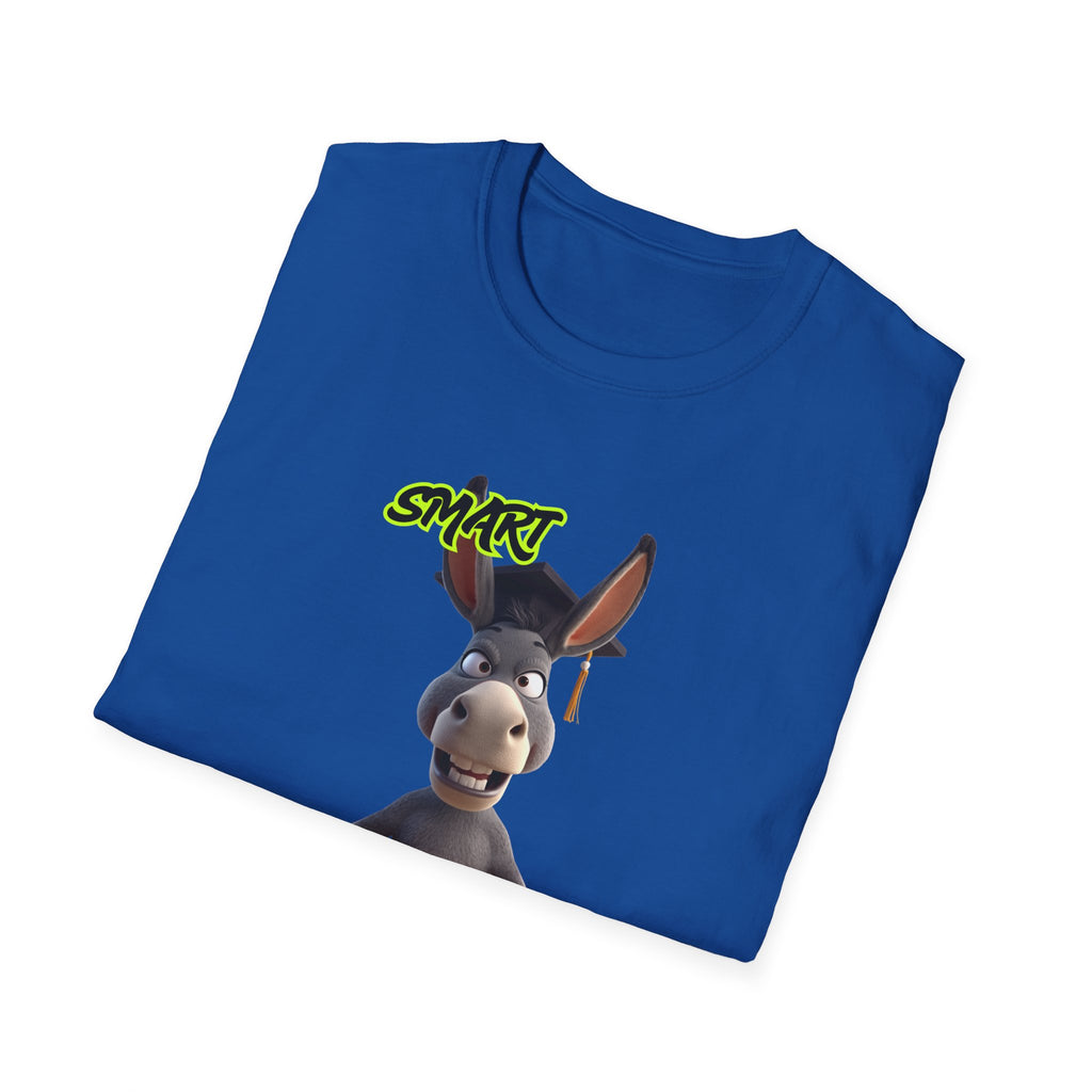 Donkey 'Smart' Graphic Tee — Cute Cartoon Donkey T-Shirt