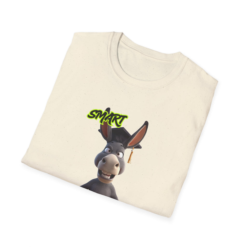 Donkey 'Smart' Graphic Tee — Cute Cartoon Donkey T-Shirt