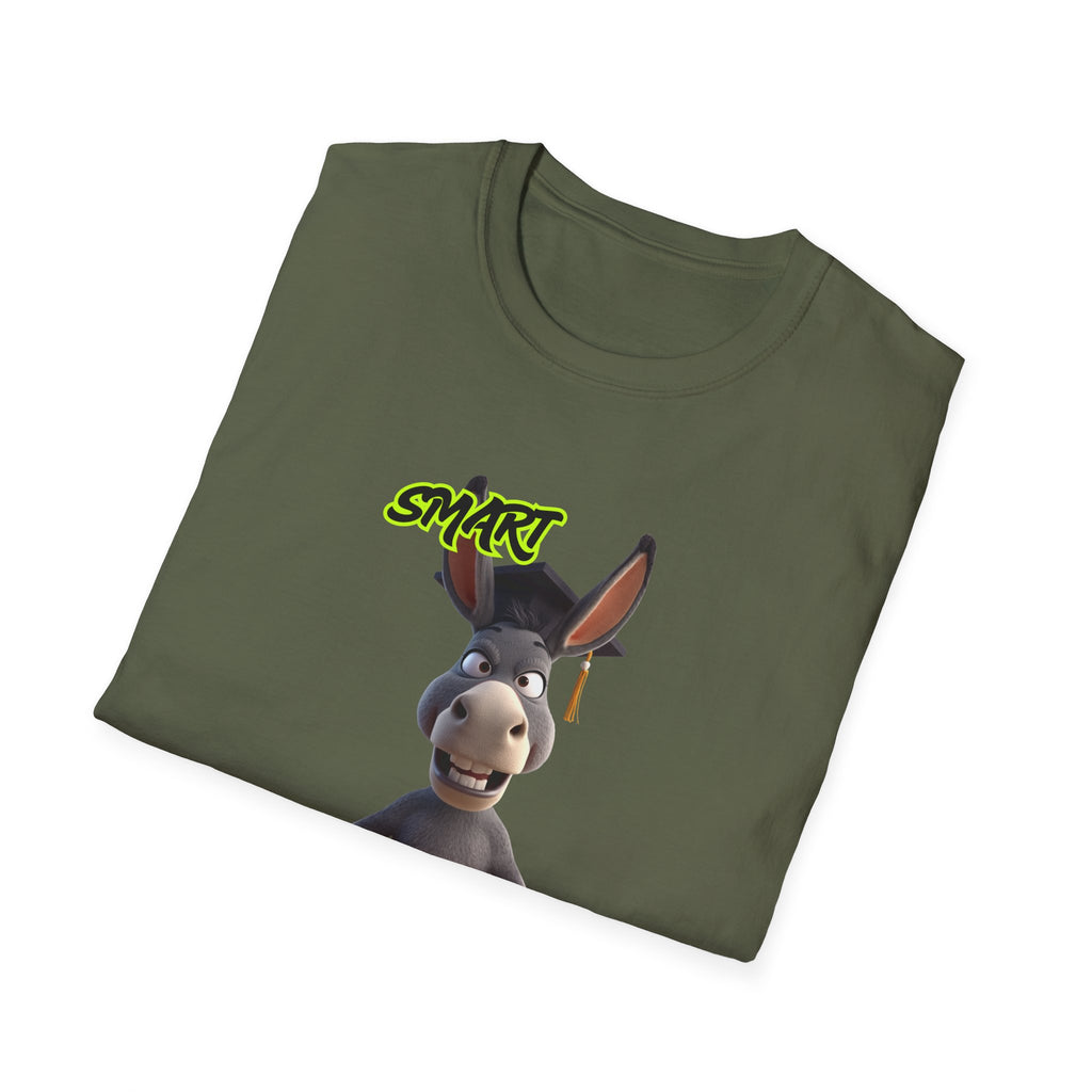Donkey 'Smart' Graphic Tee — Cute Cartoon Donkey T-Shirt