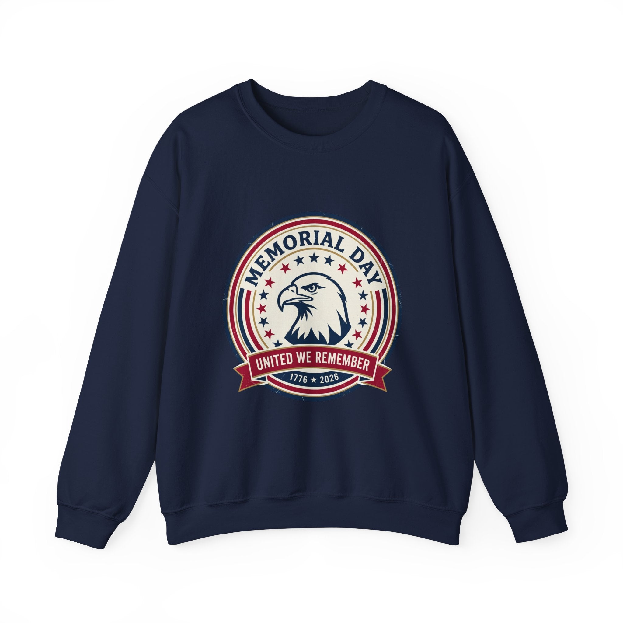 Memorial Day USA 250 Crewneck Sweatshirt | 1776–2026 Vintage Distressed Americana