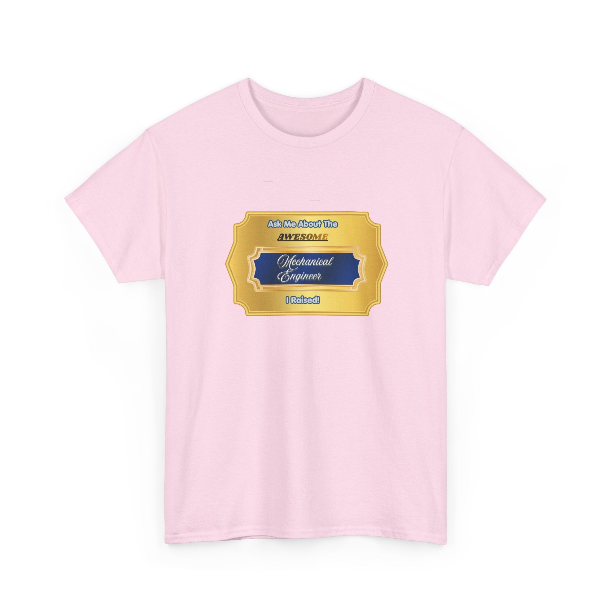Proud Mechanical Engineer Parent T-Shirt - Awesome Engineer I Raised Gift - Premium Graphic Tee for Mom & Dad