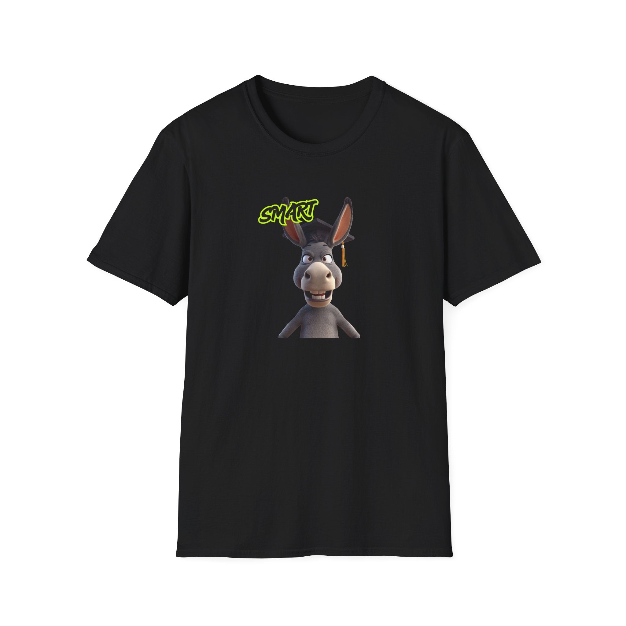 Donkey 'Smart' Graphic Tee — Cute Cartoon Donkey T-Shirt