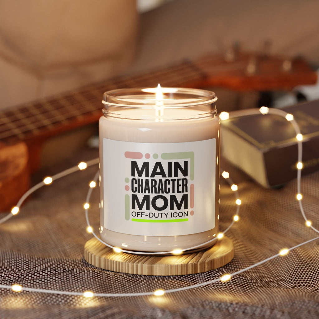 Main Character Mom Candle, Scented Soy 9oz | Cool Mom, Minimal Typography