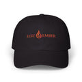 Jest & Ember flame logo Dad Cap | Embroidered baseball hat, adjustable