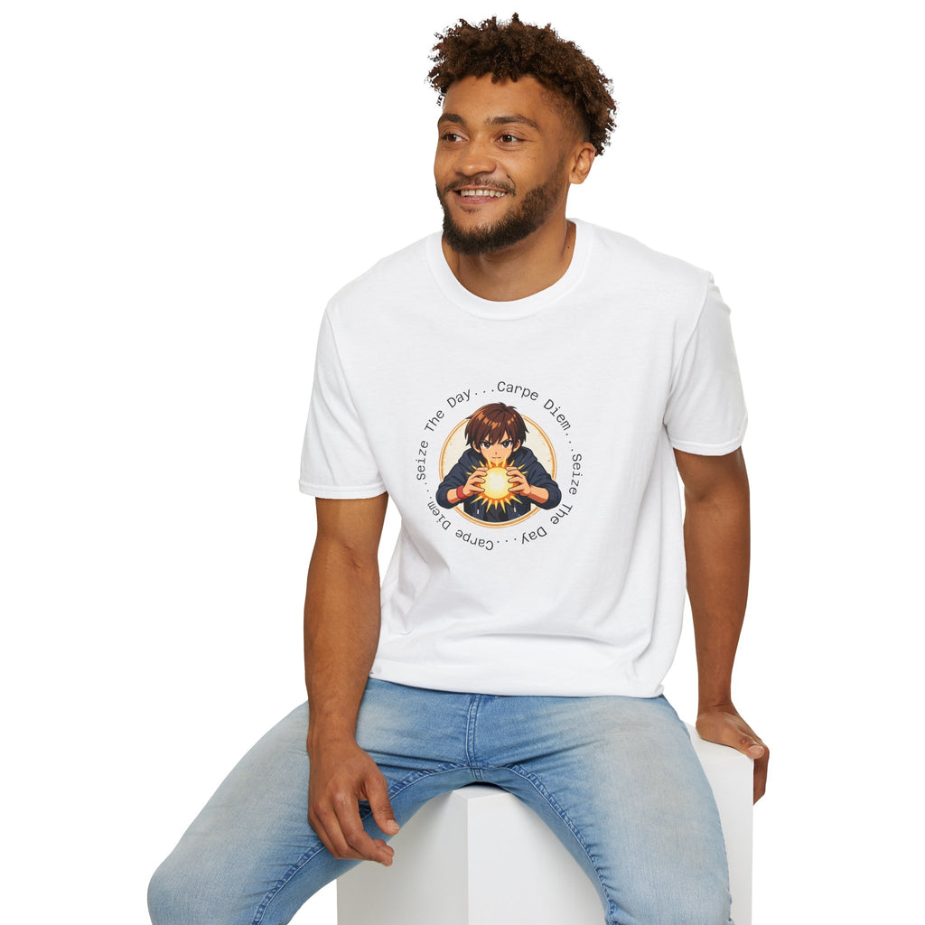 Carpe Diem Sun Magic T-Shirt — Positive Vintage-Inspired Graphic Tee