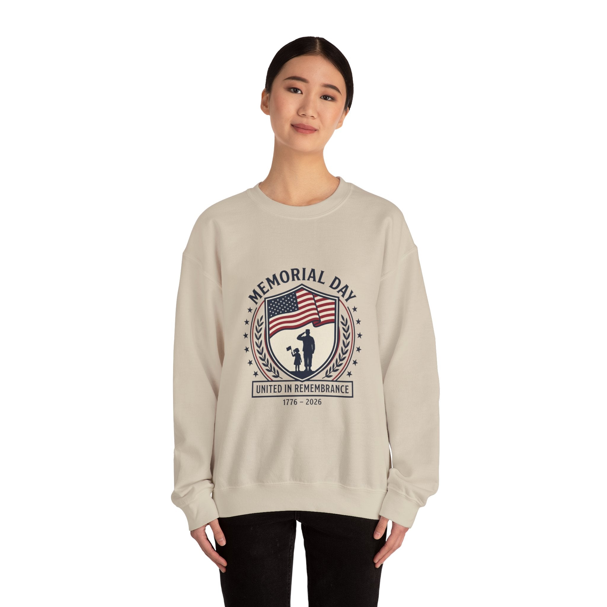 Memorial Day 1776–2026 Sweatshirt | USA 250 vintage distressed, red white blue