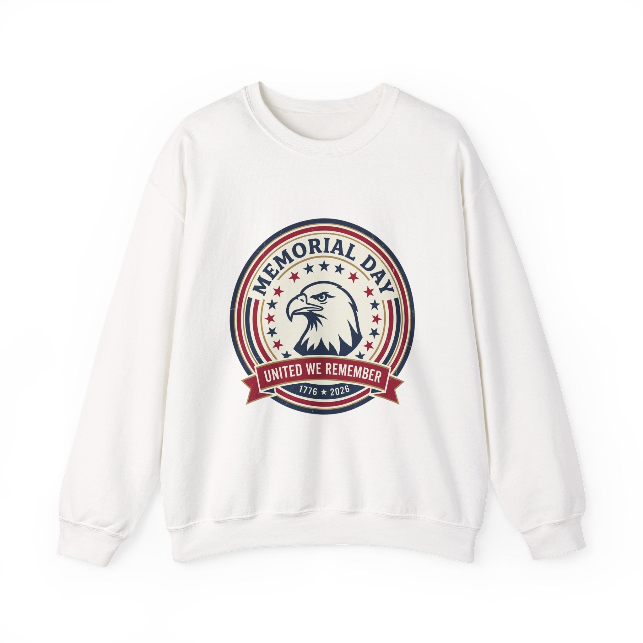 Memorial Day USA 250 Crewneck Sweatshirt | 1776–2026 Vintage Distressed Americana